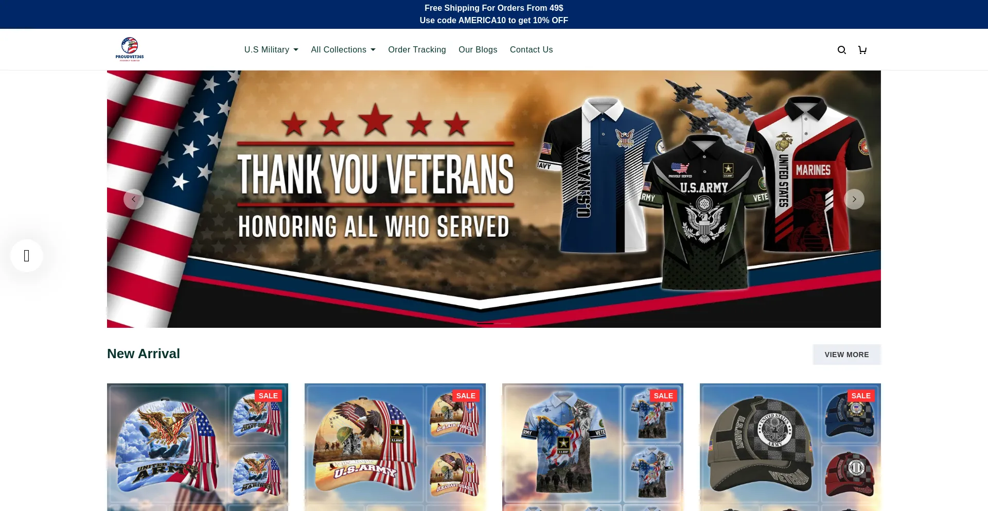 Website screenshot of Proudvet365.com
