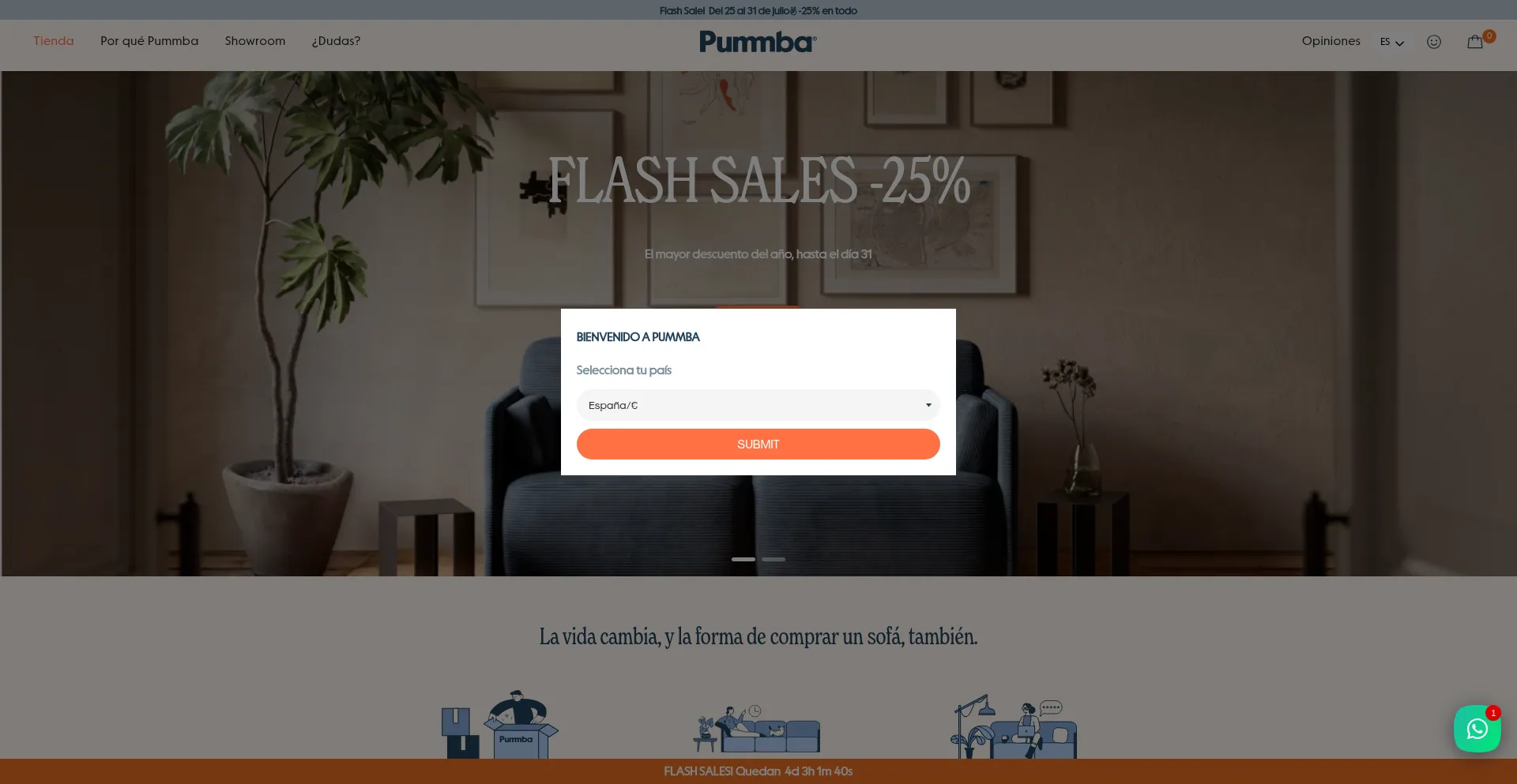 Website screenshot of Pummba.com