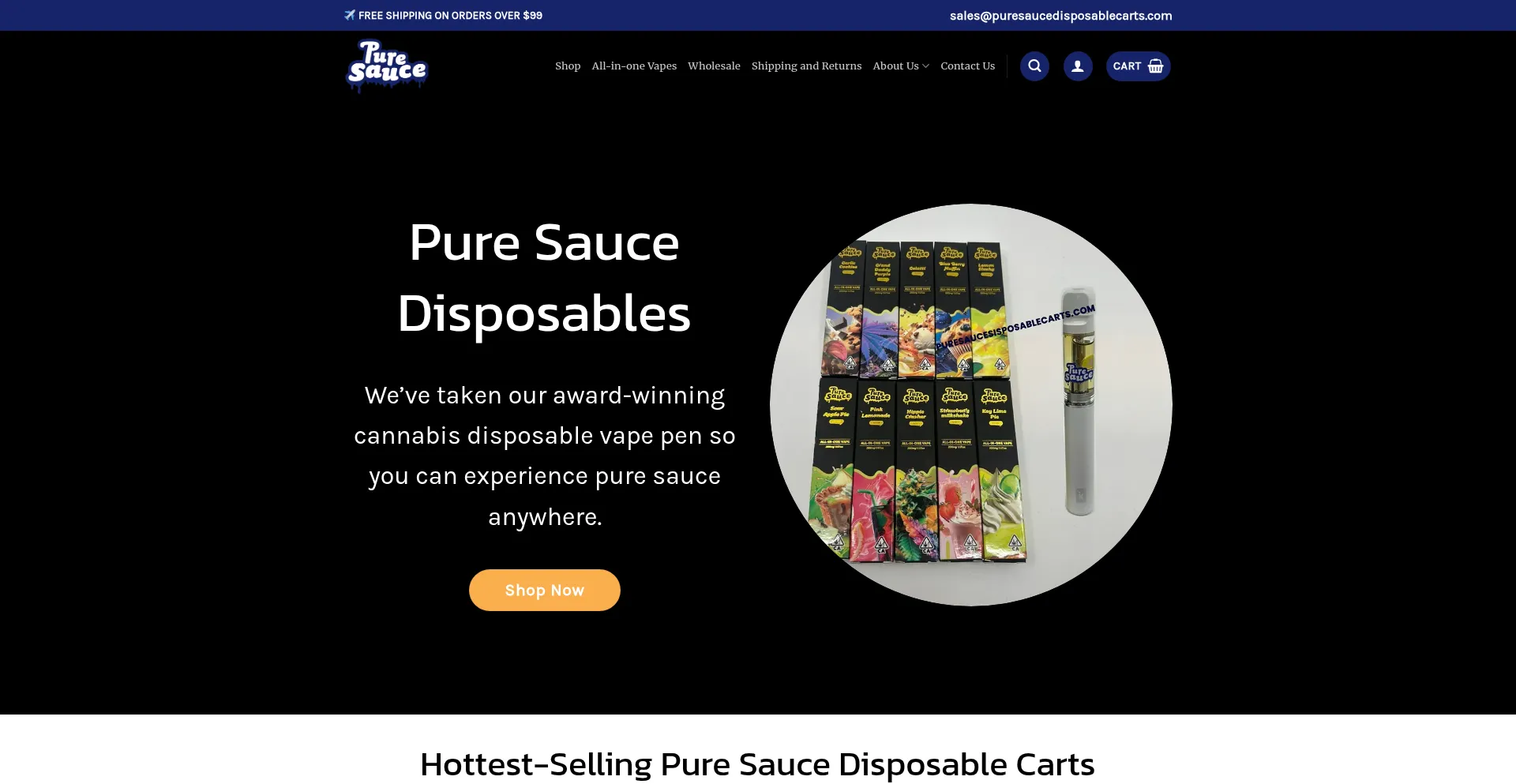Puresaucedisposablecarts.com