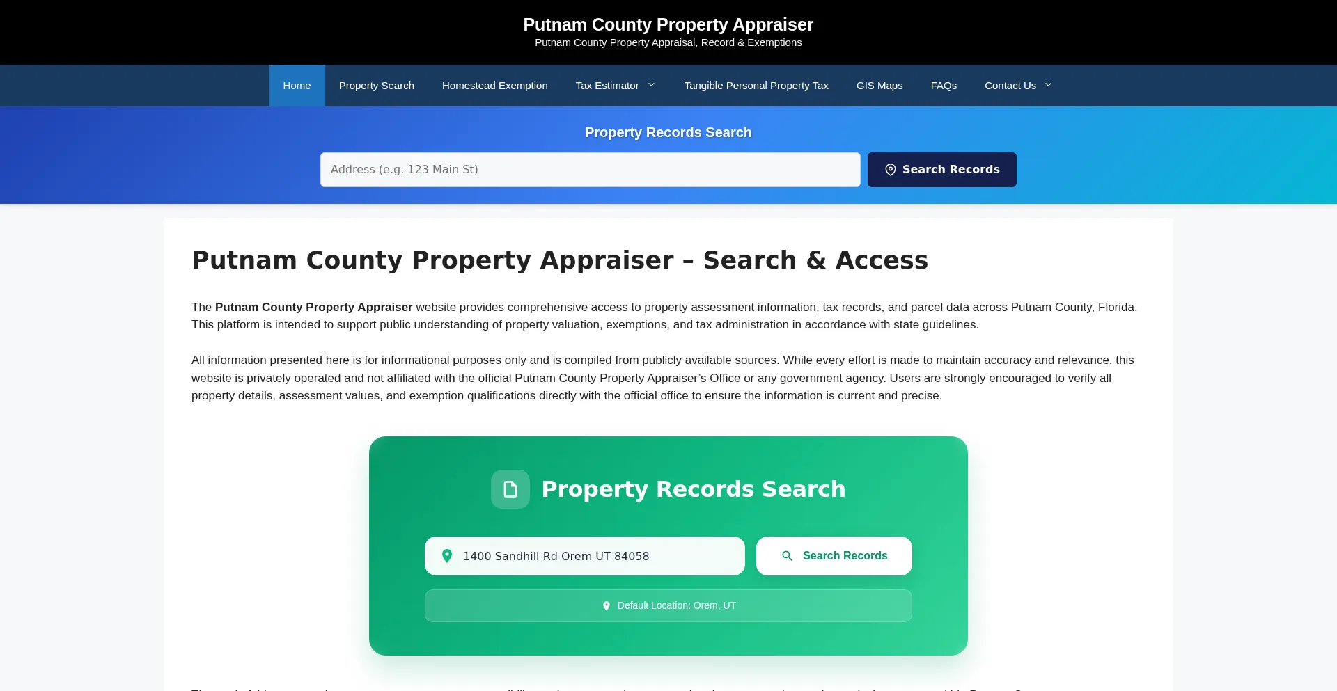 Putnamcountypropertyappraiser.org