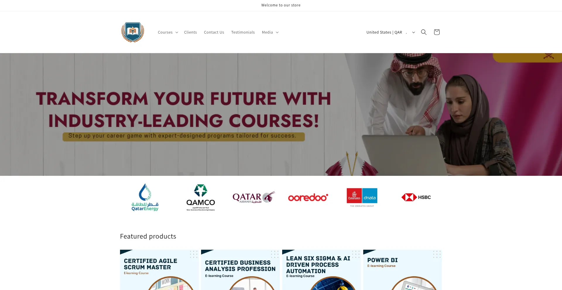 Website screenshot of Qscat.org
