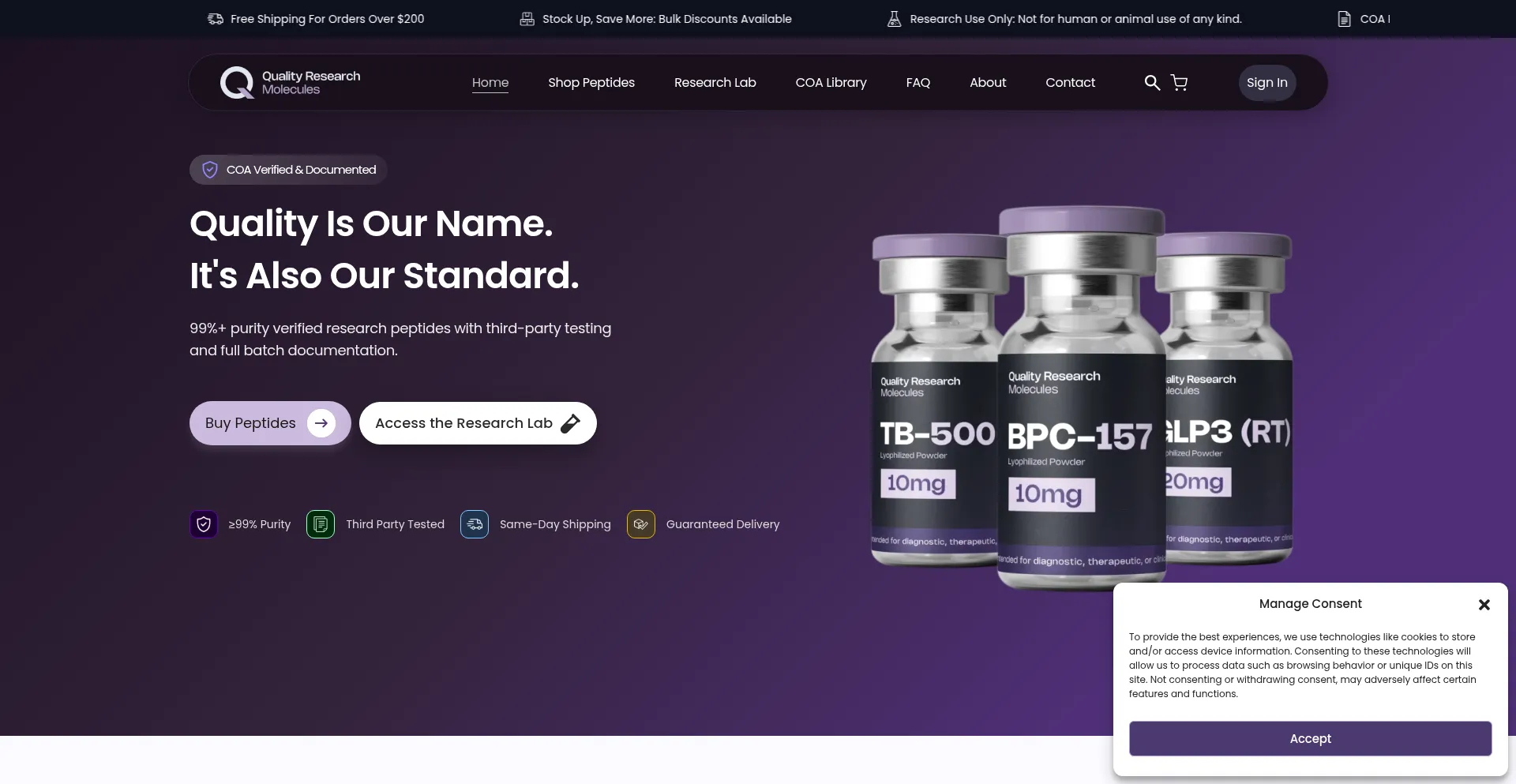 Qualityresearchmolecules.com