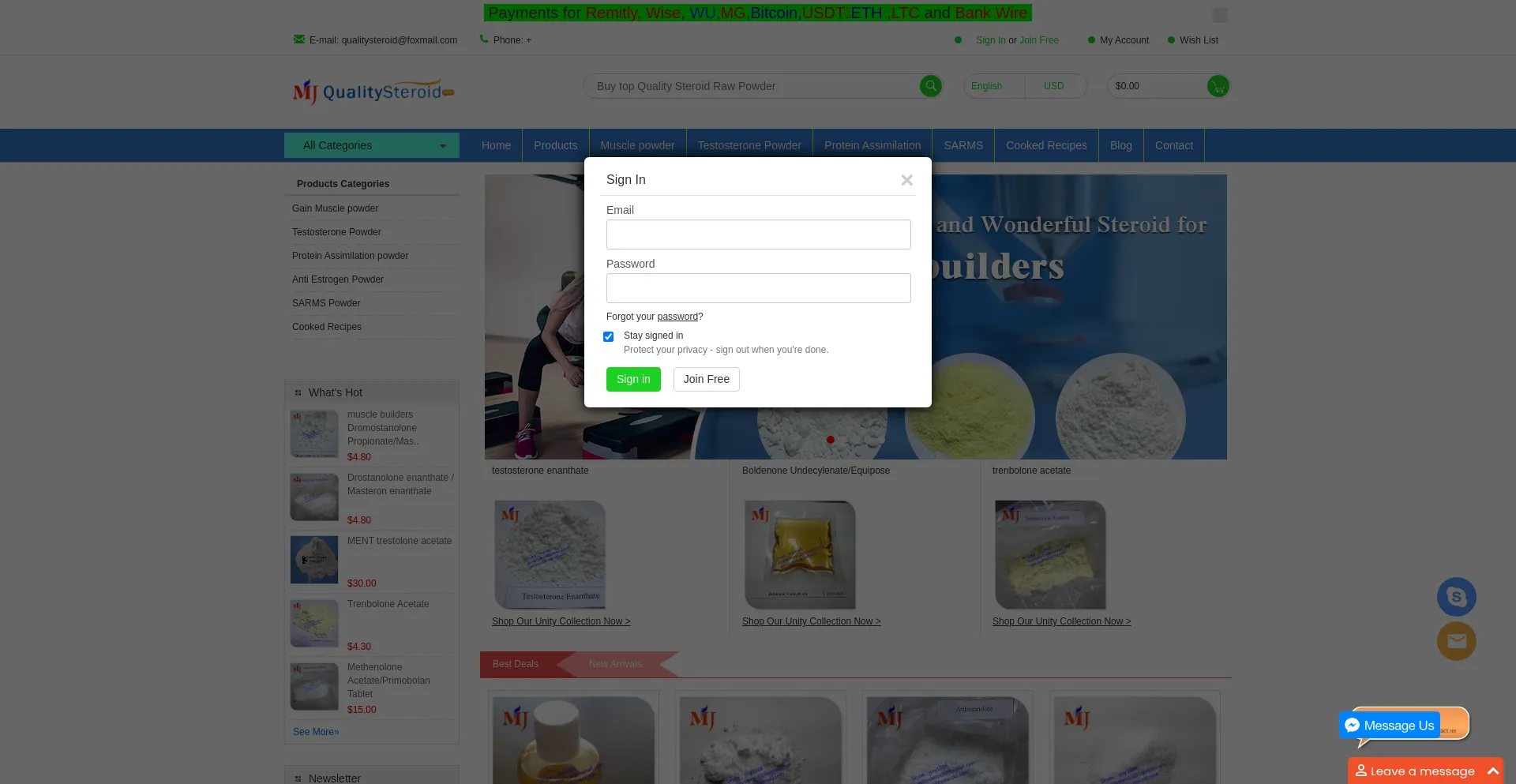 Qualitysteroid.com é Seguro e Confiável?