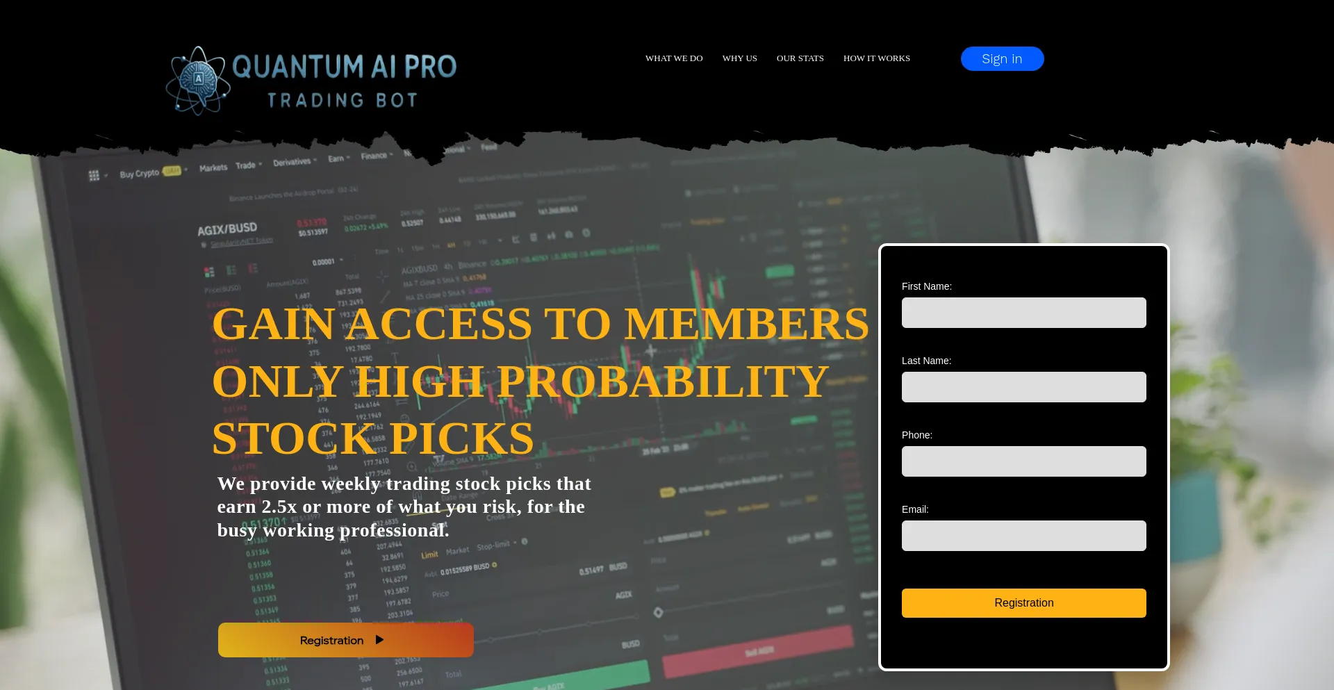 Website screenshot of Quantum-probots2025.com