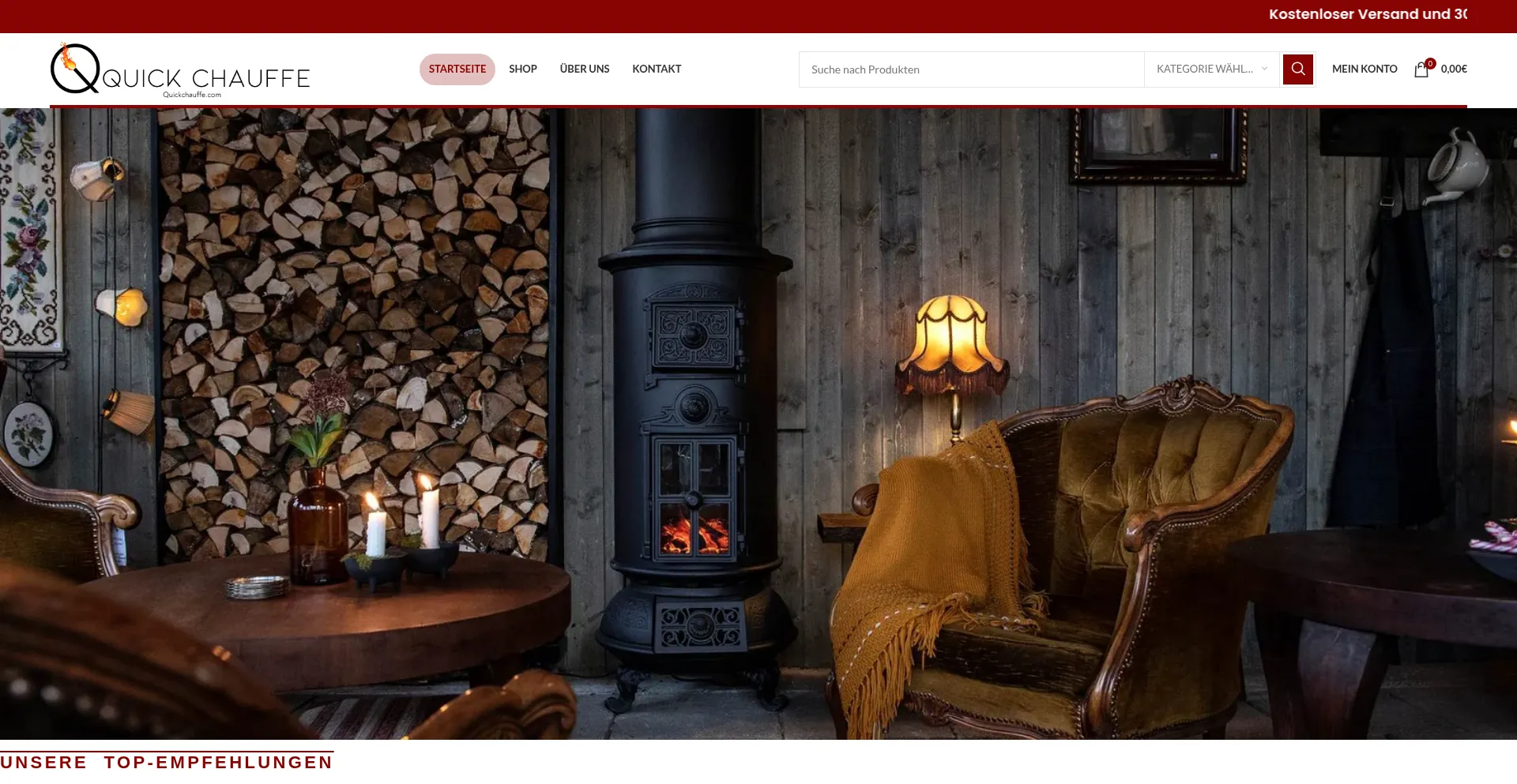 Quickchauffe.com Screenshot