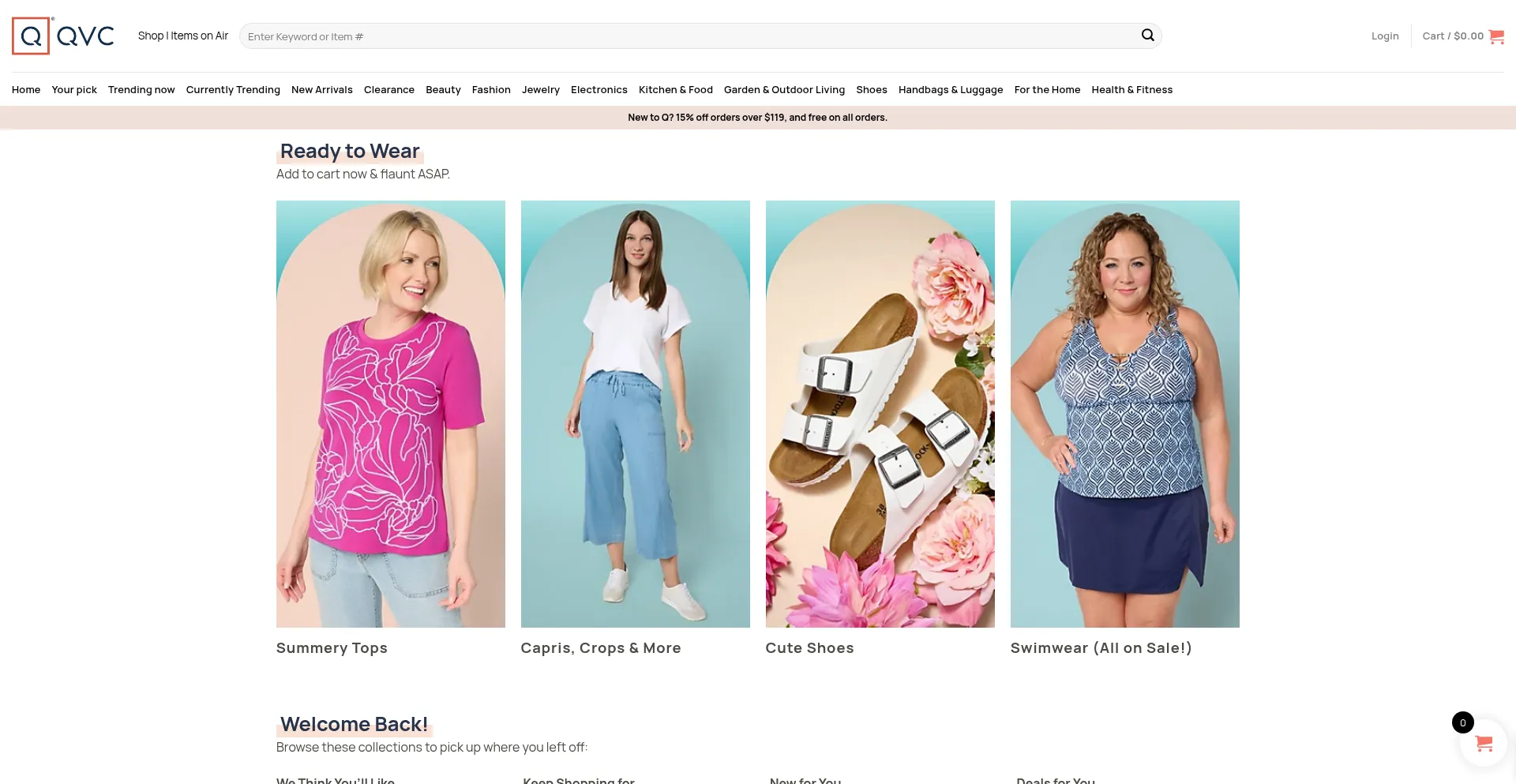 Website screenshot of Qvcdeal.com