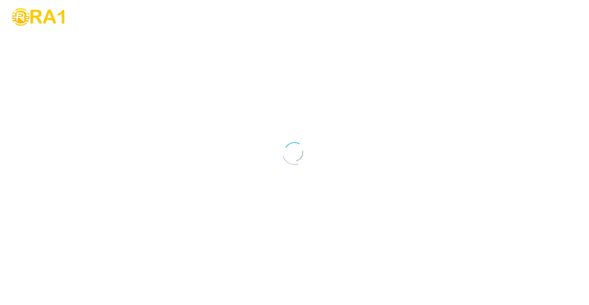 Website screenshot of Ra1network.com