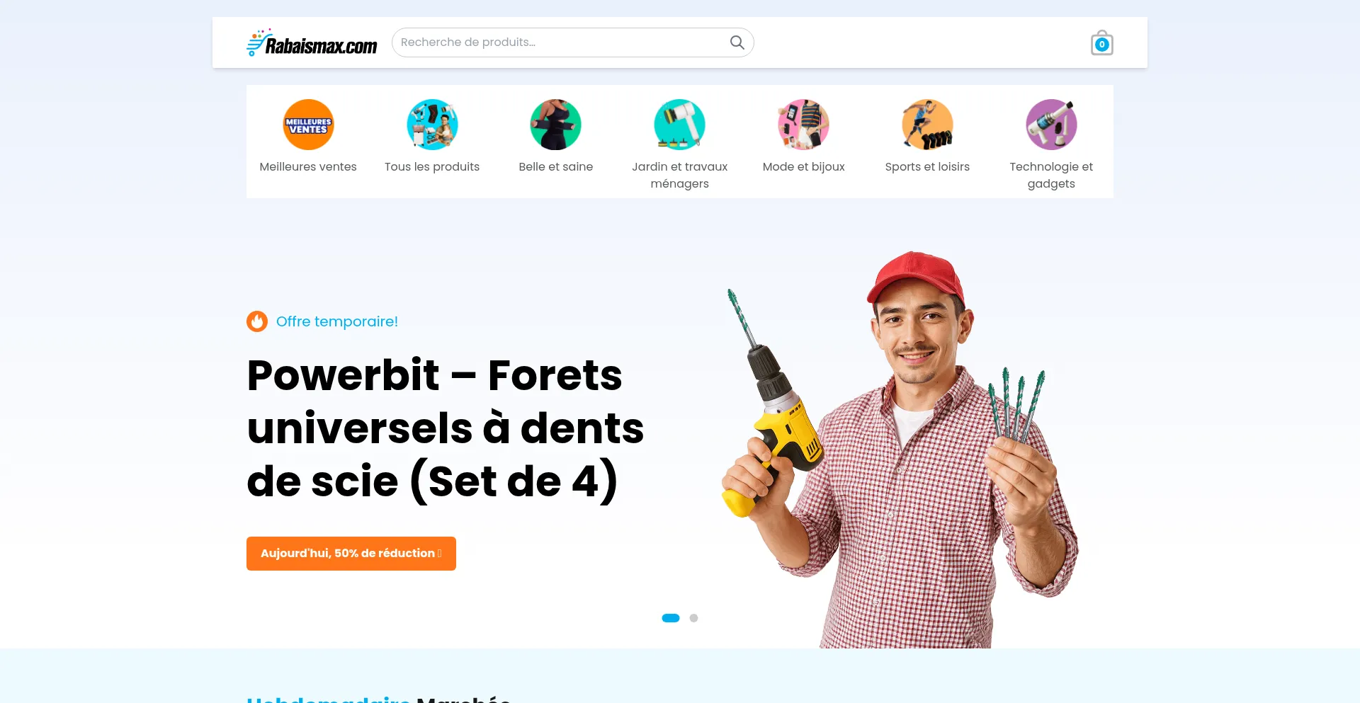 Website screenshot of Rabaismax.com