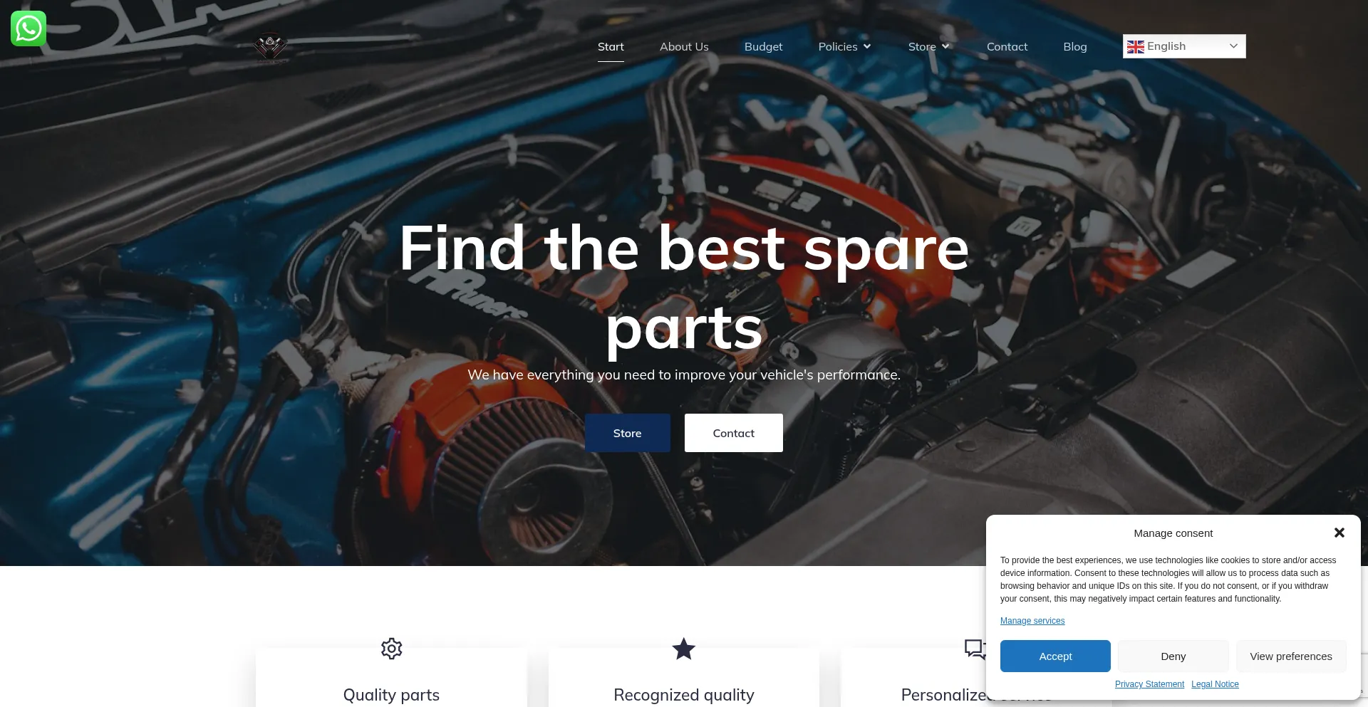 Racetechperformance.com Screenshot