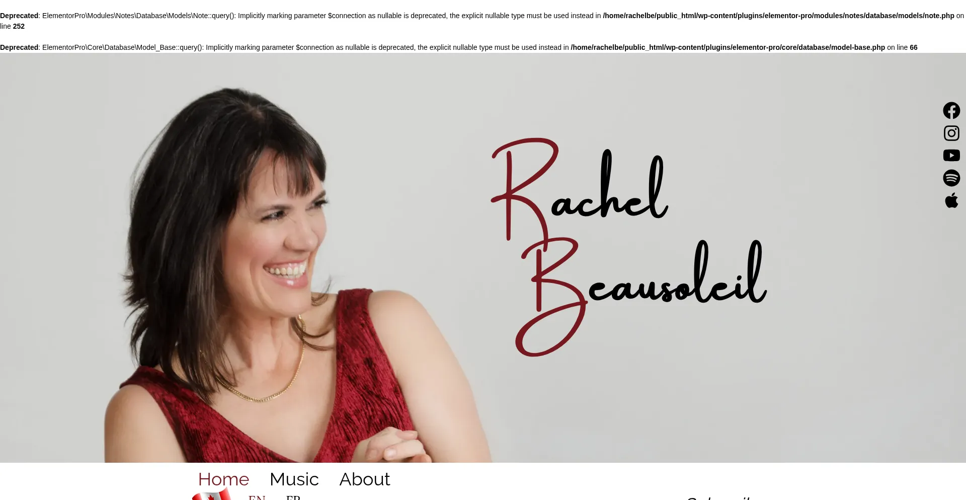 Rachelbeausoleil.ca Screenshot
