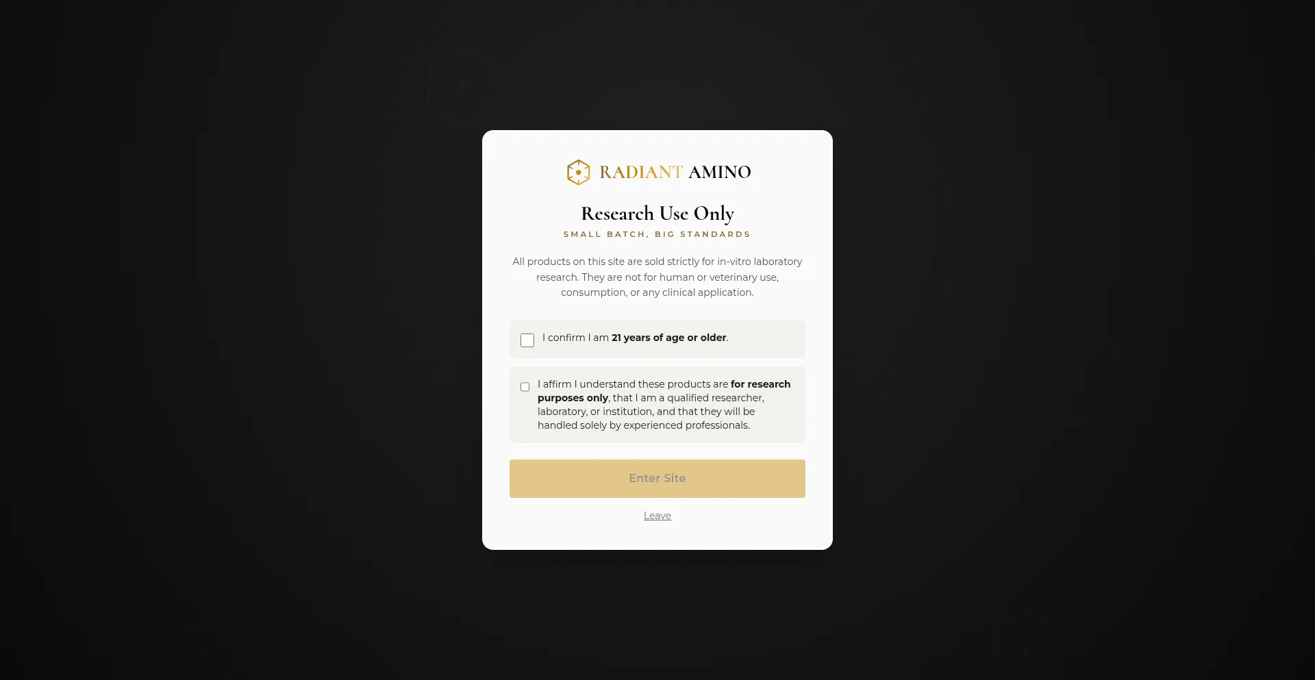 Radiantamino.com