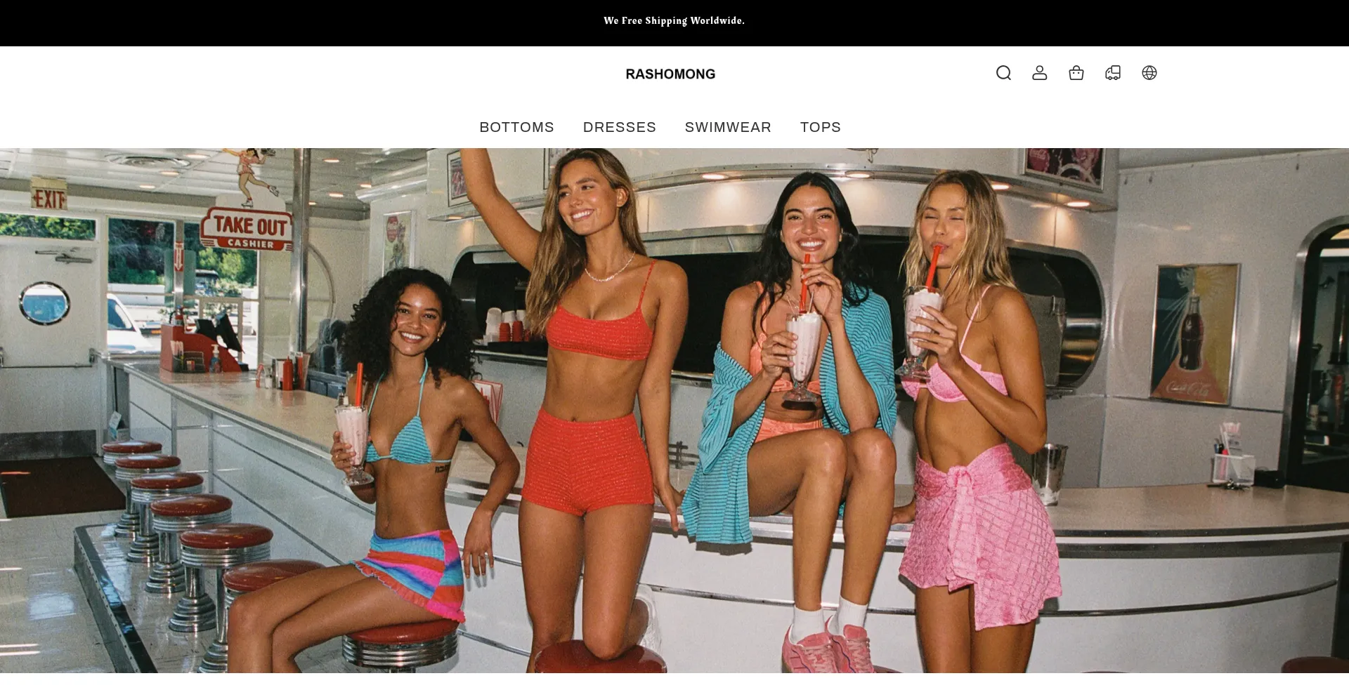 Website screenshot of Rashomong.com