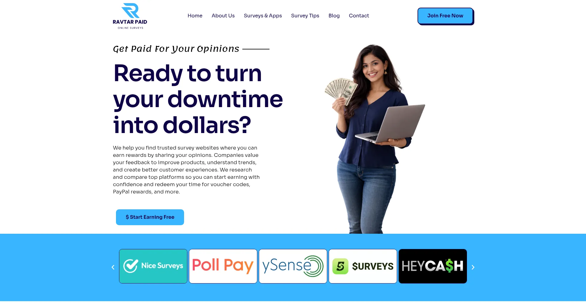 Ravtarpaidonlinesurveys.com
