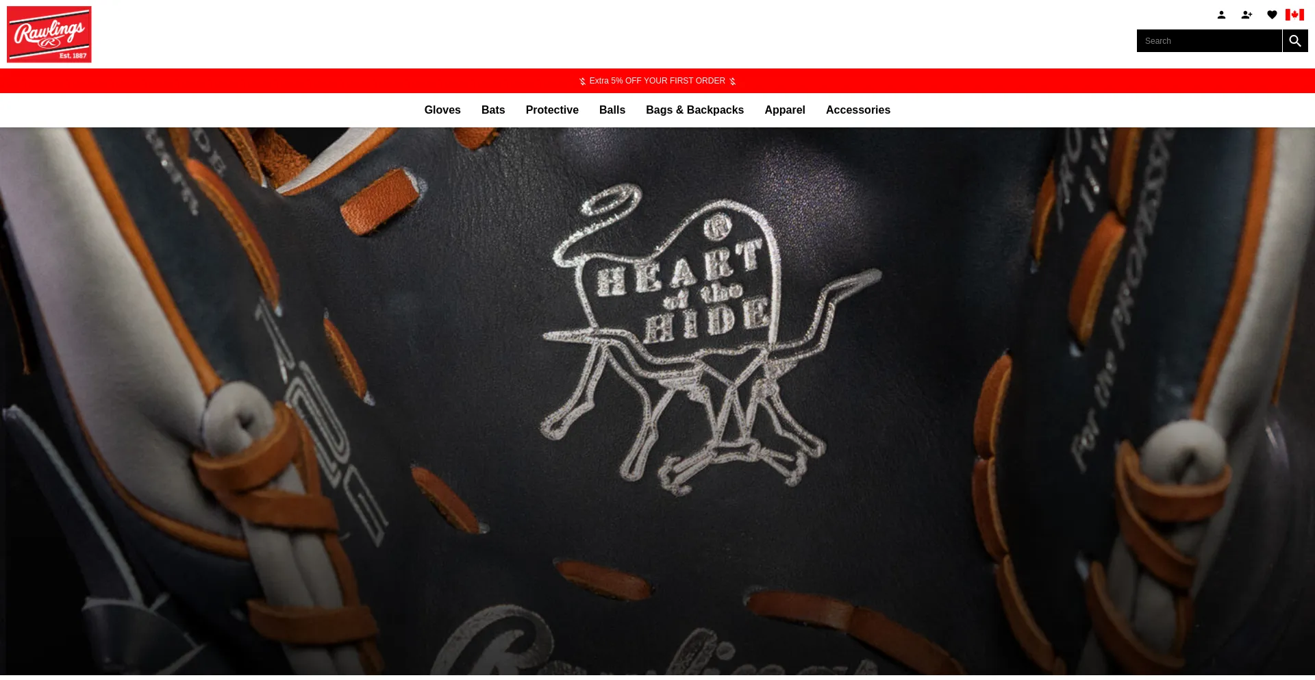 Website screenshot of Rawlingscanadastore.com