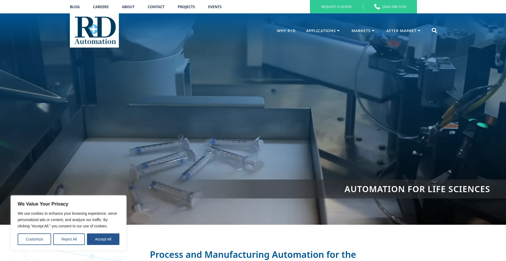 Rdcustomautomation.com Screenshot