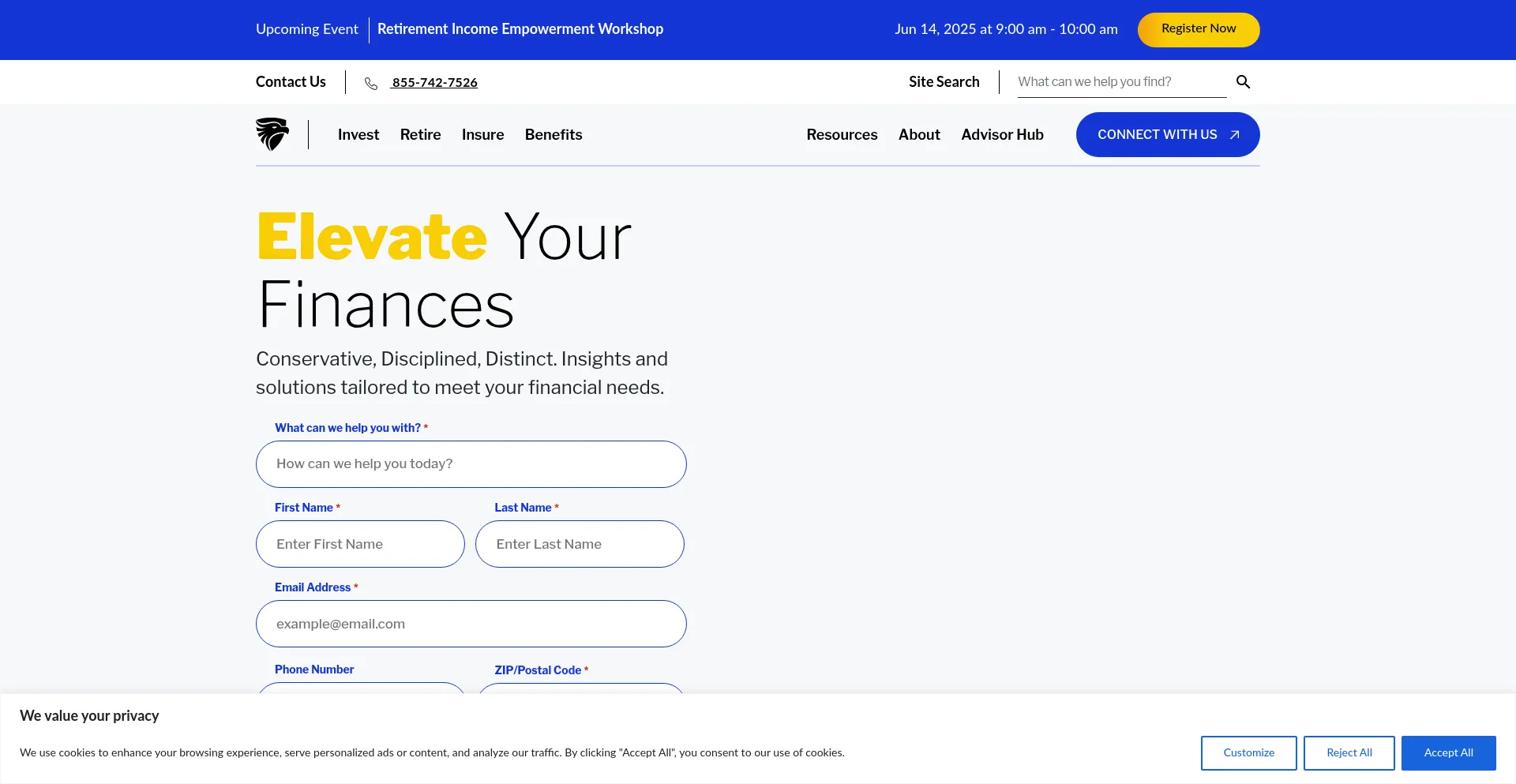 Website screenshot of Realinvestmentadvice.com
