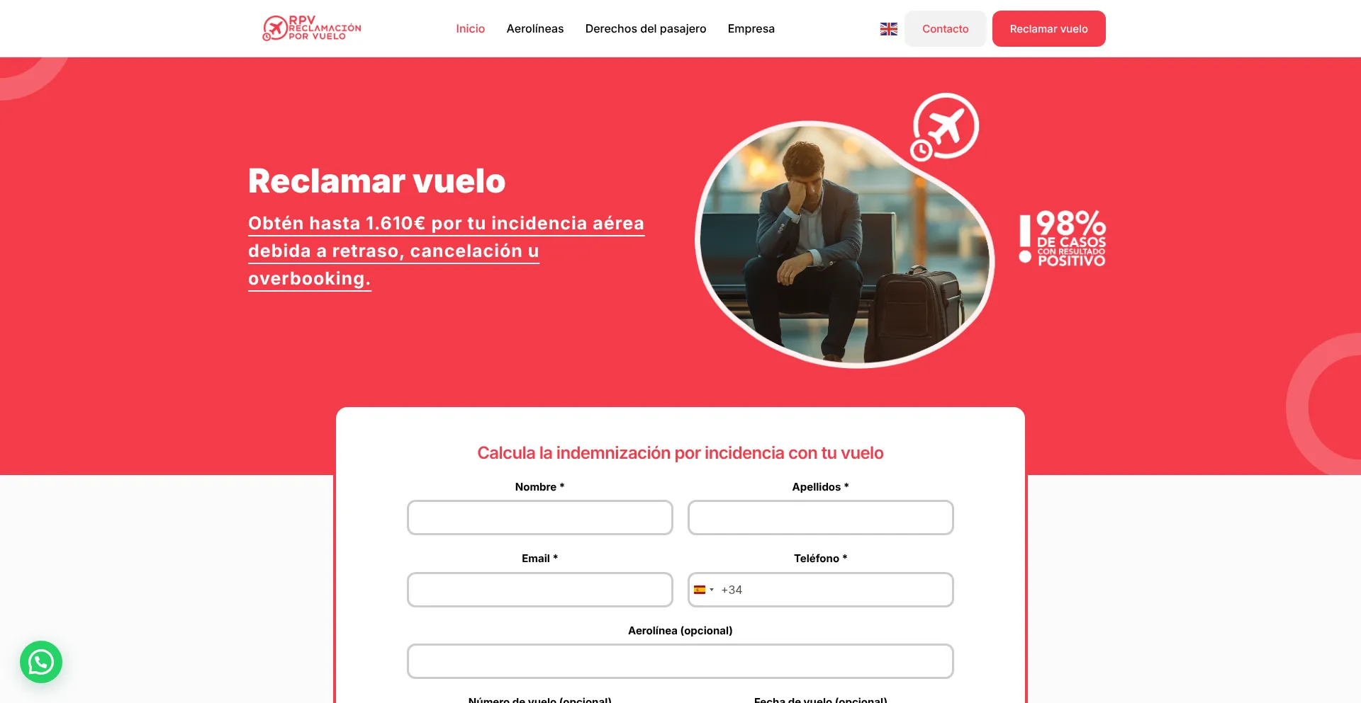 Reclamacionporvuelo.com é Seguro e Confiável?
