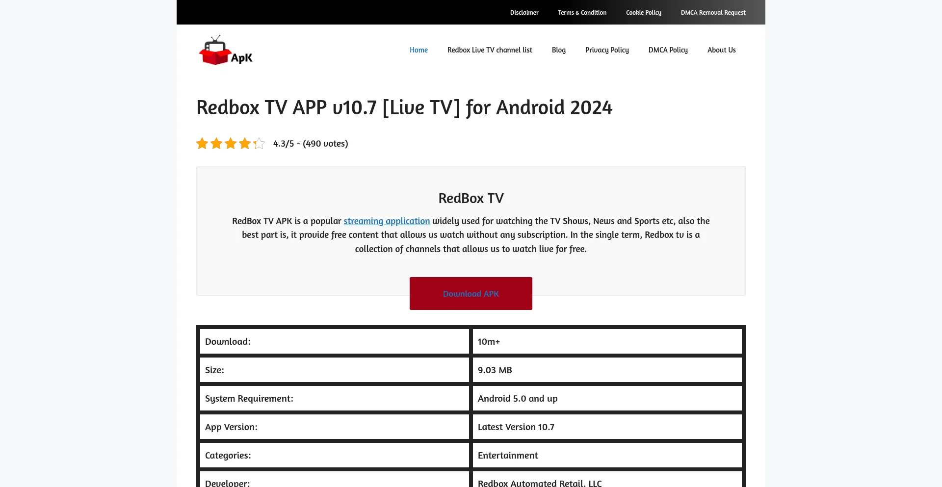 Redboxtvapp.pro é Seguro e Confiável?