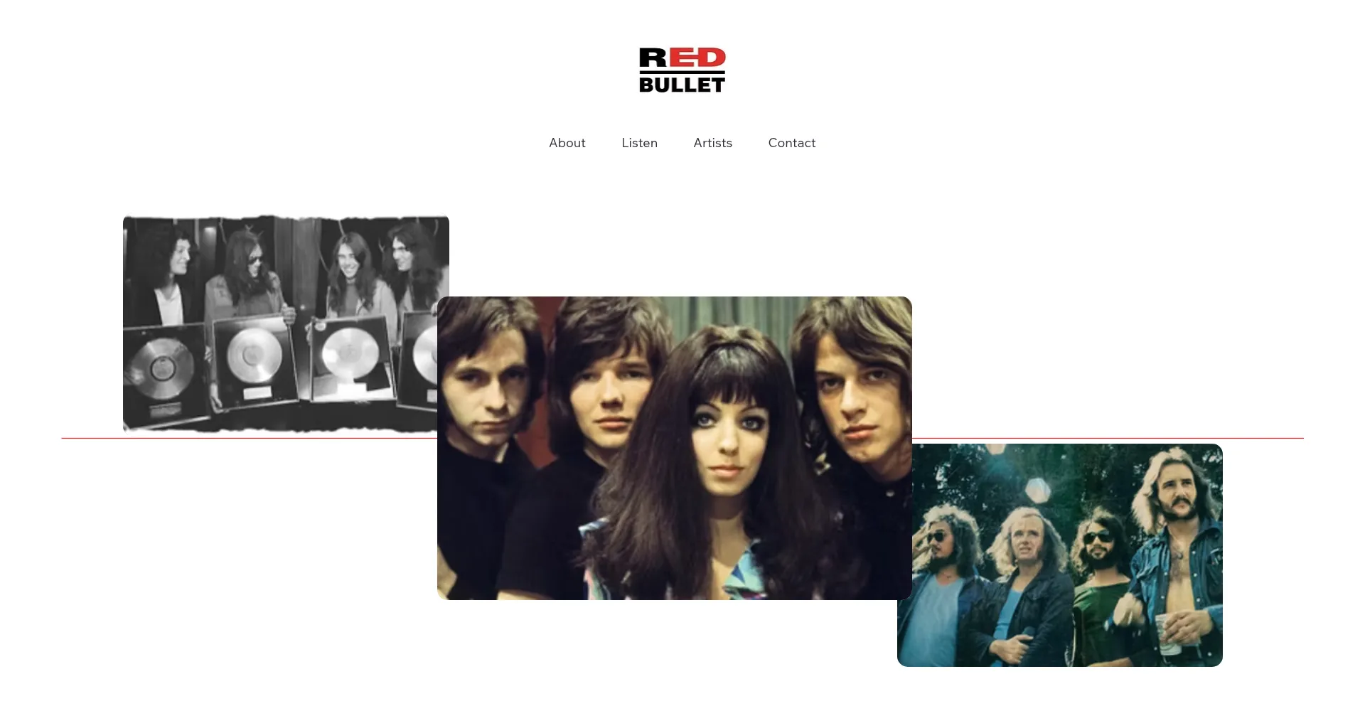 Website screenshot of Redbullet.com