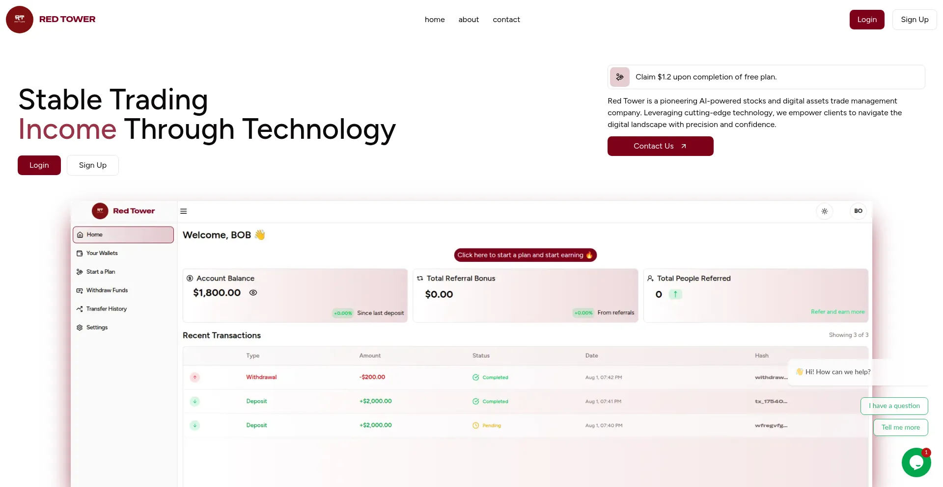 Redtowerholdings.com é Seguro e Confiável?