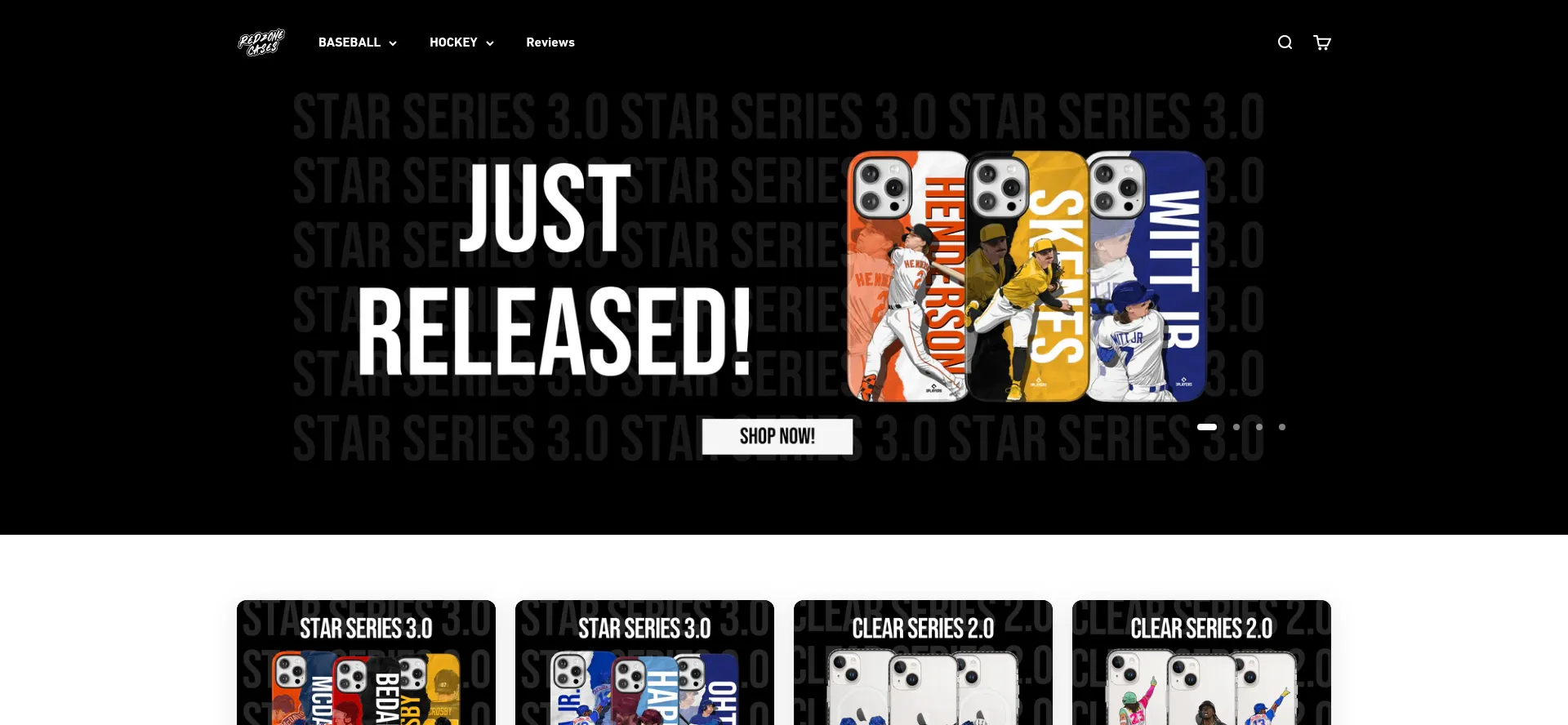 Website screenshot of Redzonecases.com
