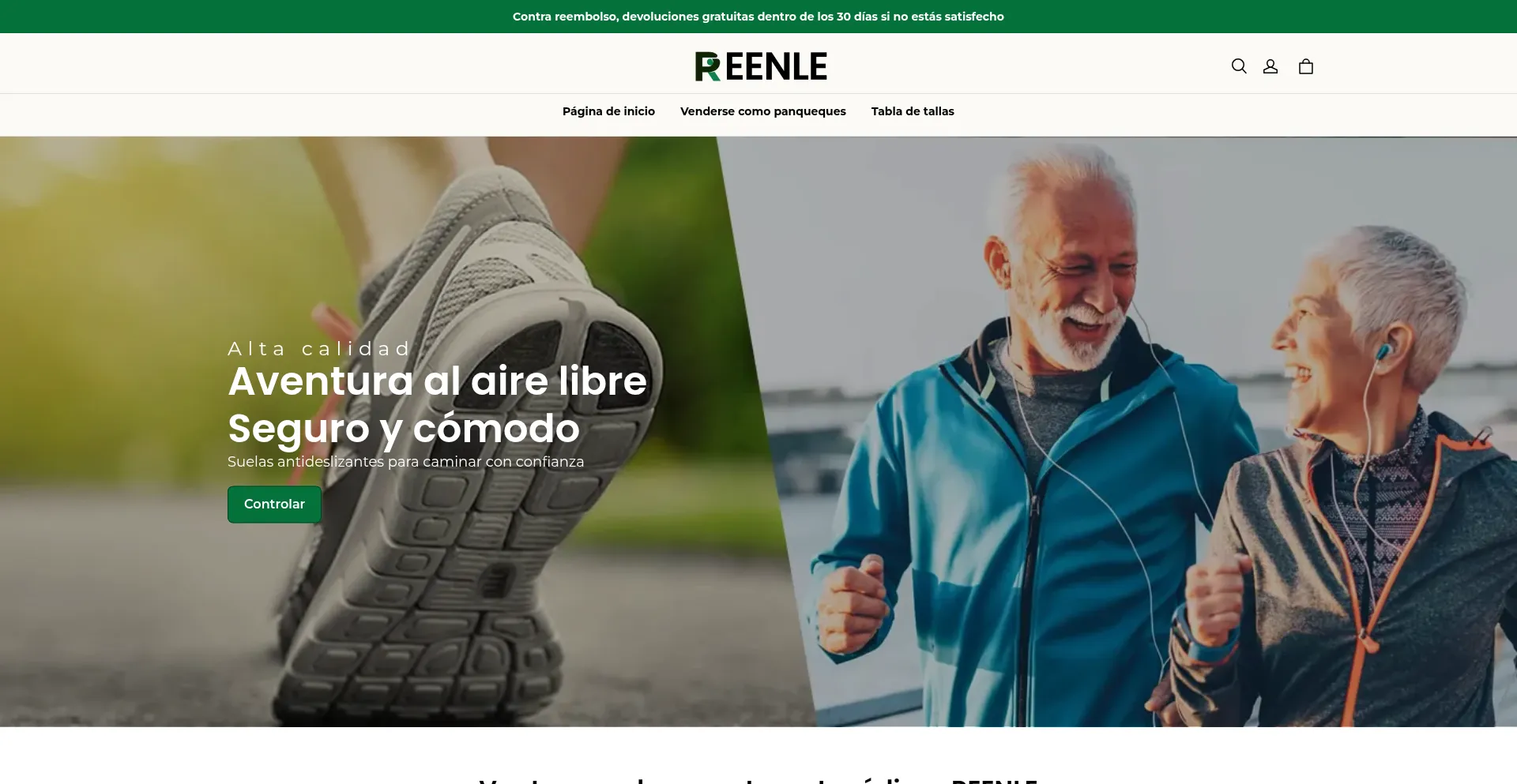 Website screenshot of Reenle.com