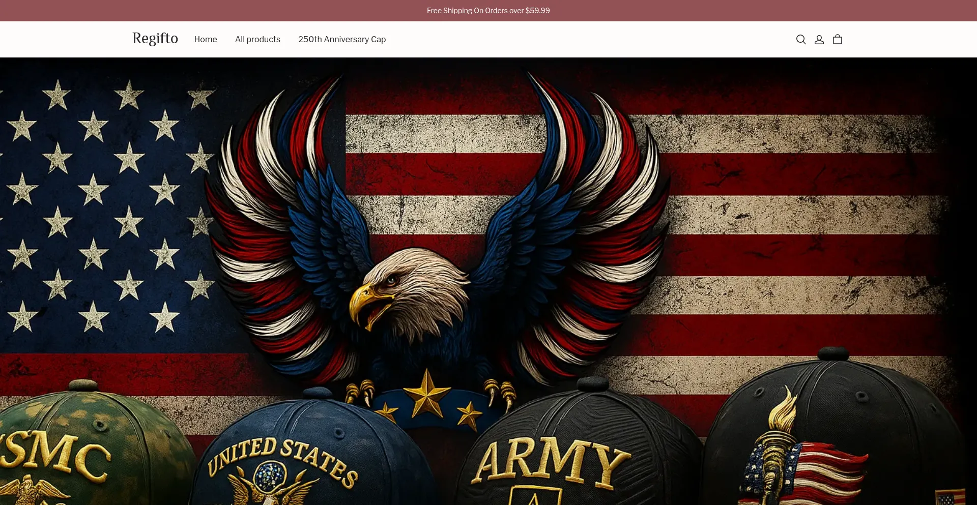 Website screenshot of Regifto.com