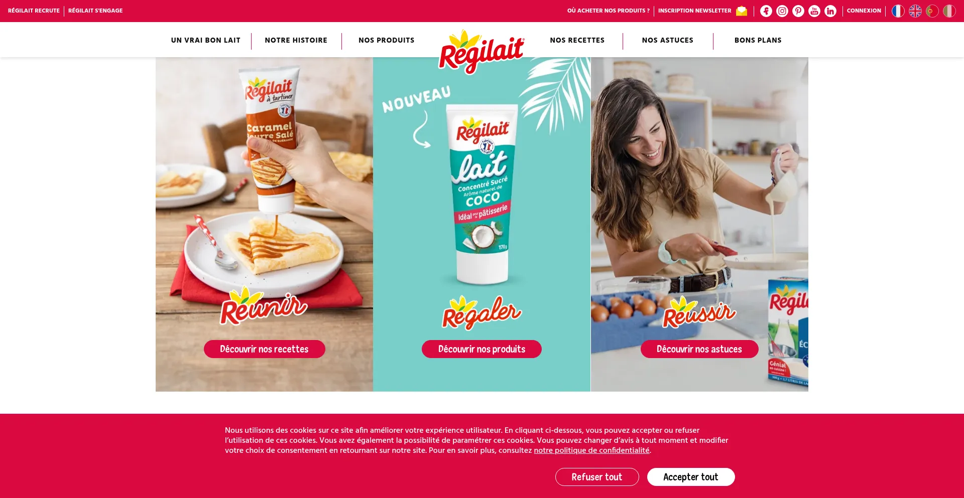 Regilait.com Screenshot