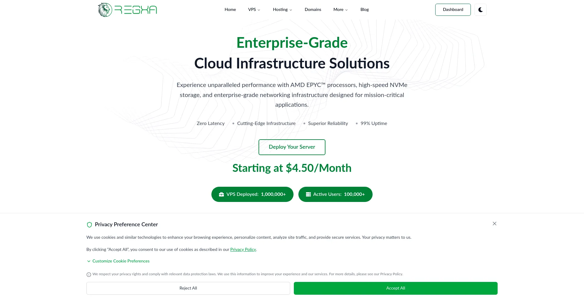 Regxa.com Screenshot