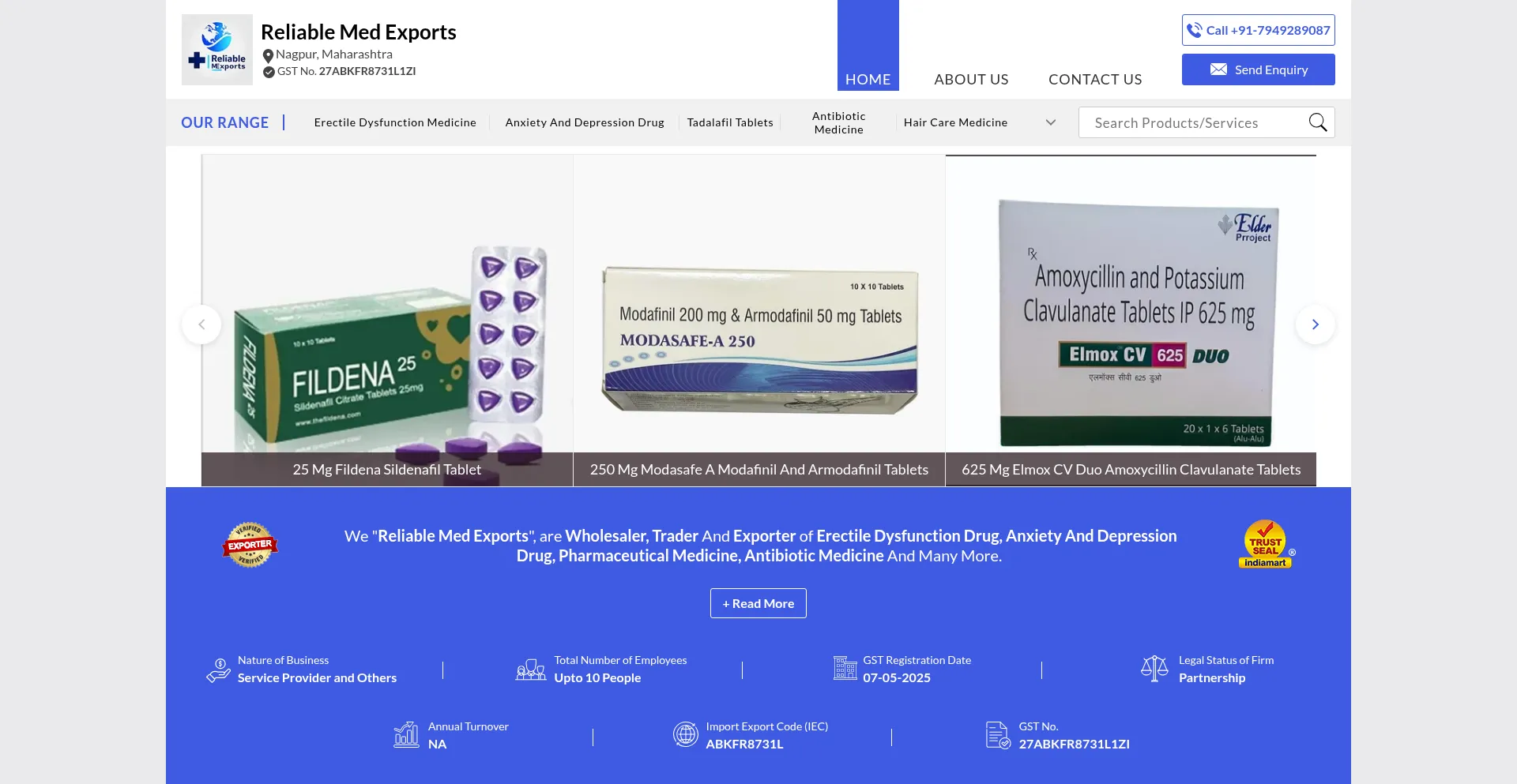 Reliablemedexports.com é Seguro e Confiável?