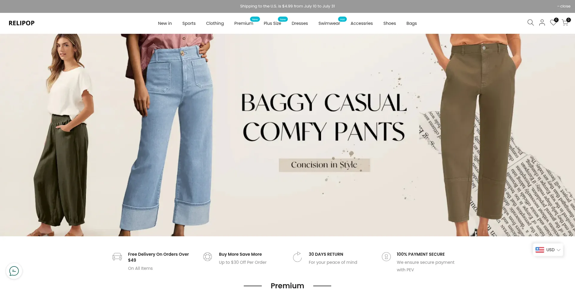 Website screenshot of Relipop.net