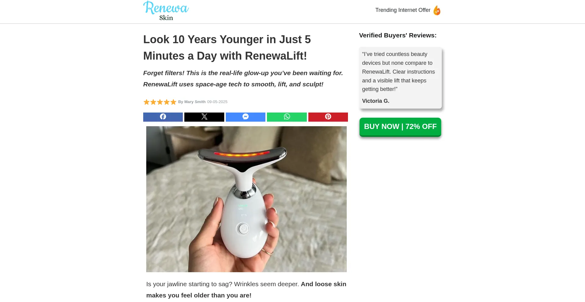 Renewa-lift.com é Seguro e Confiável?