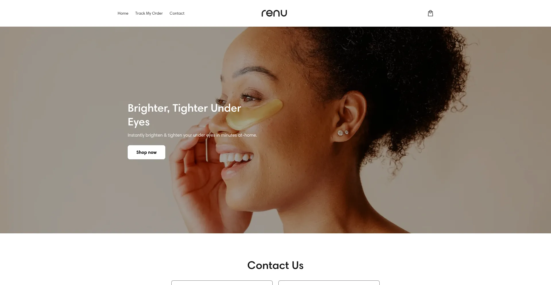 Website screenshot of Renucosmetics.com