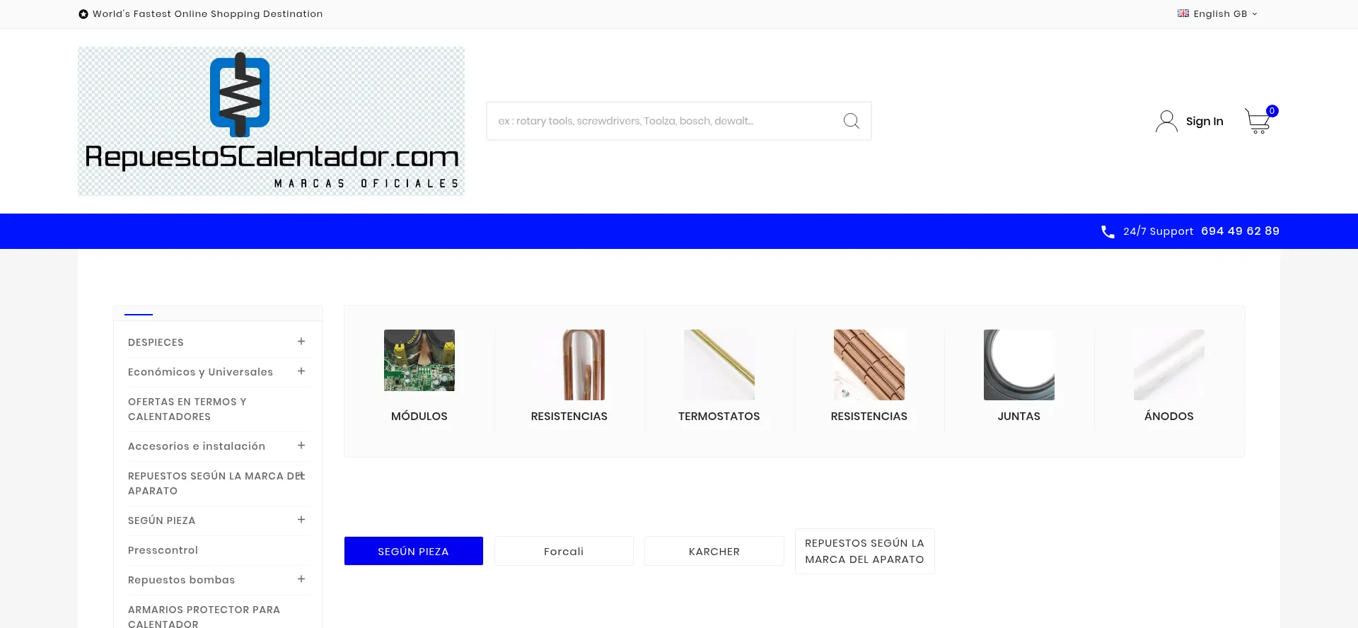 Repuestoscalentador.com