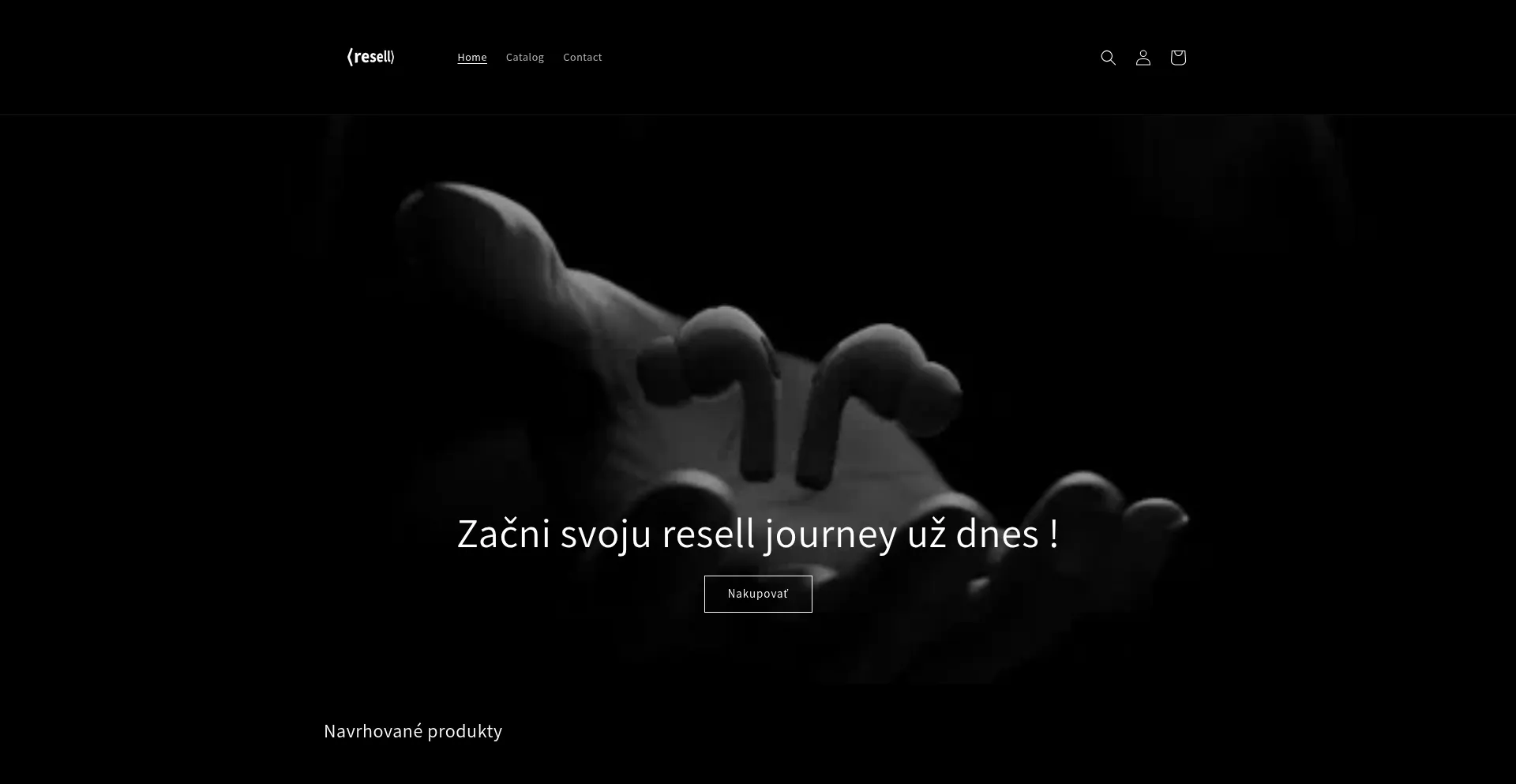 Website screenshot of Resell-mania.store
