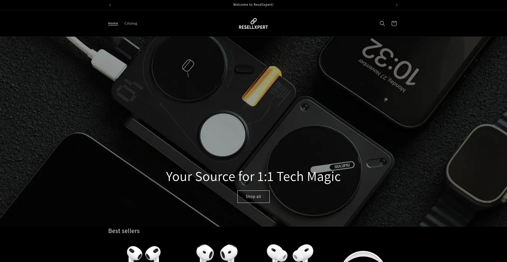 Website screenshot of Resellxpert.com