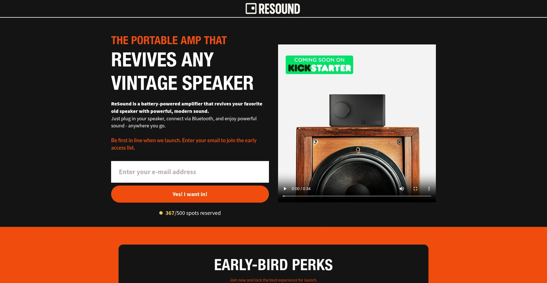 Resoundamp.com Screenshot