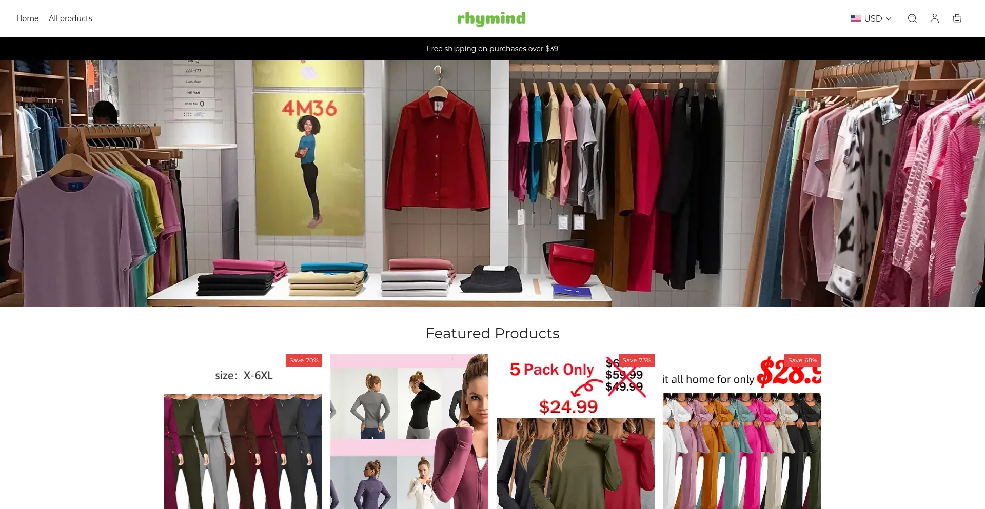 Website screenshot of Rhymind.com