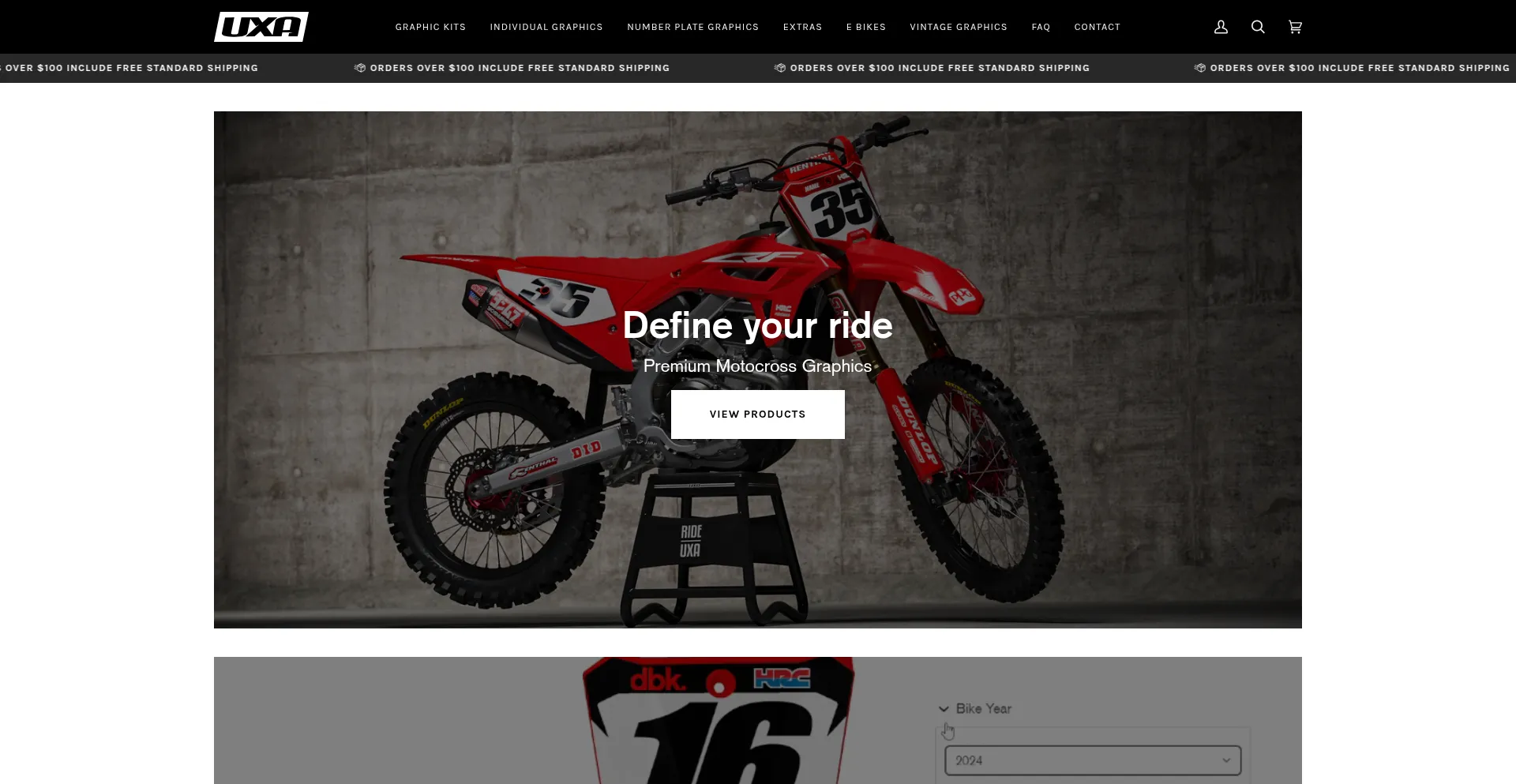 Website screenshot of Rideuxa.com