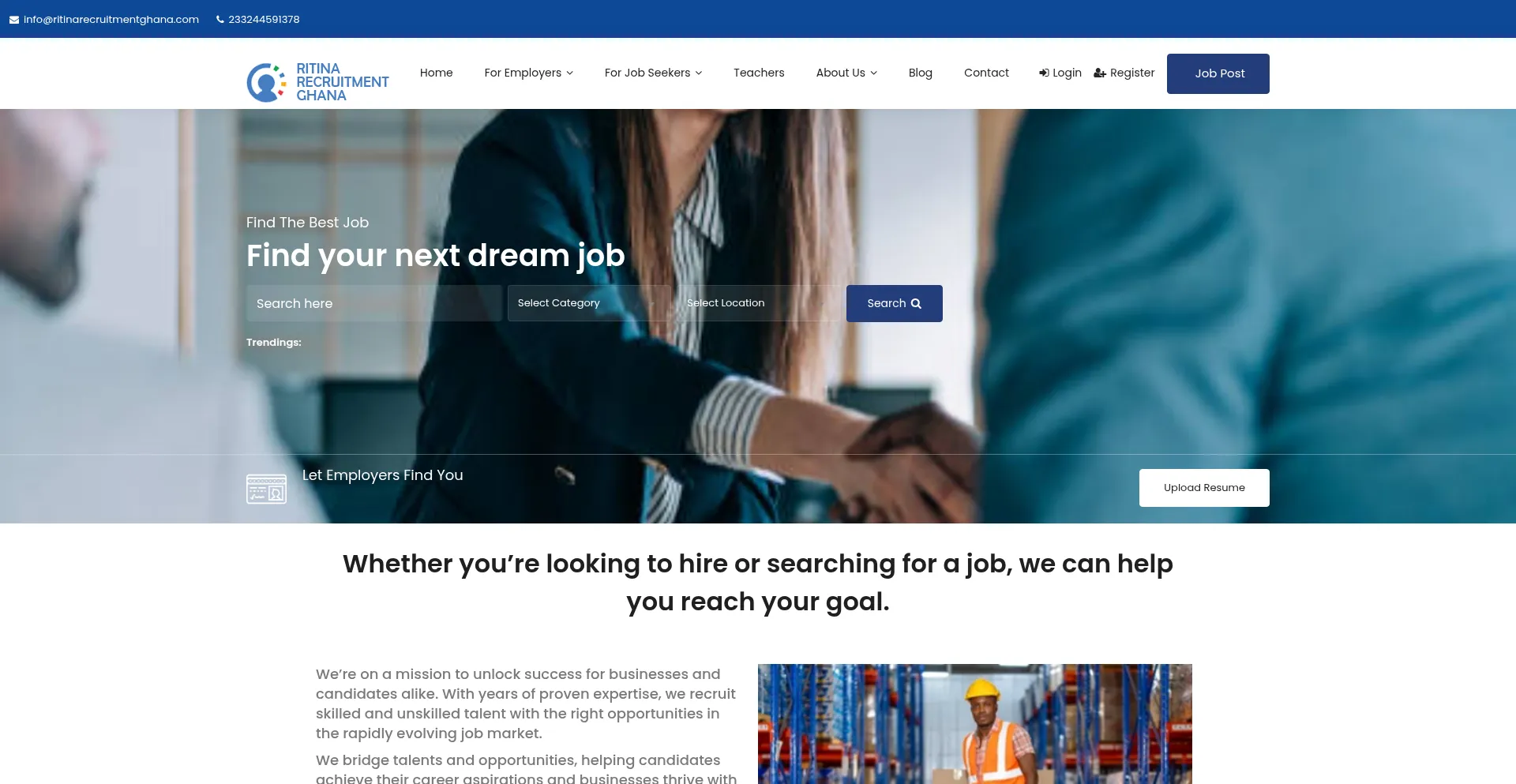 Ritinarecruitmentghana.com