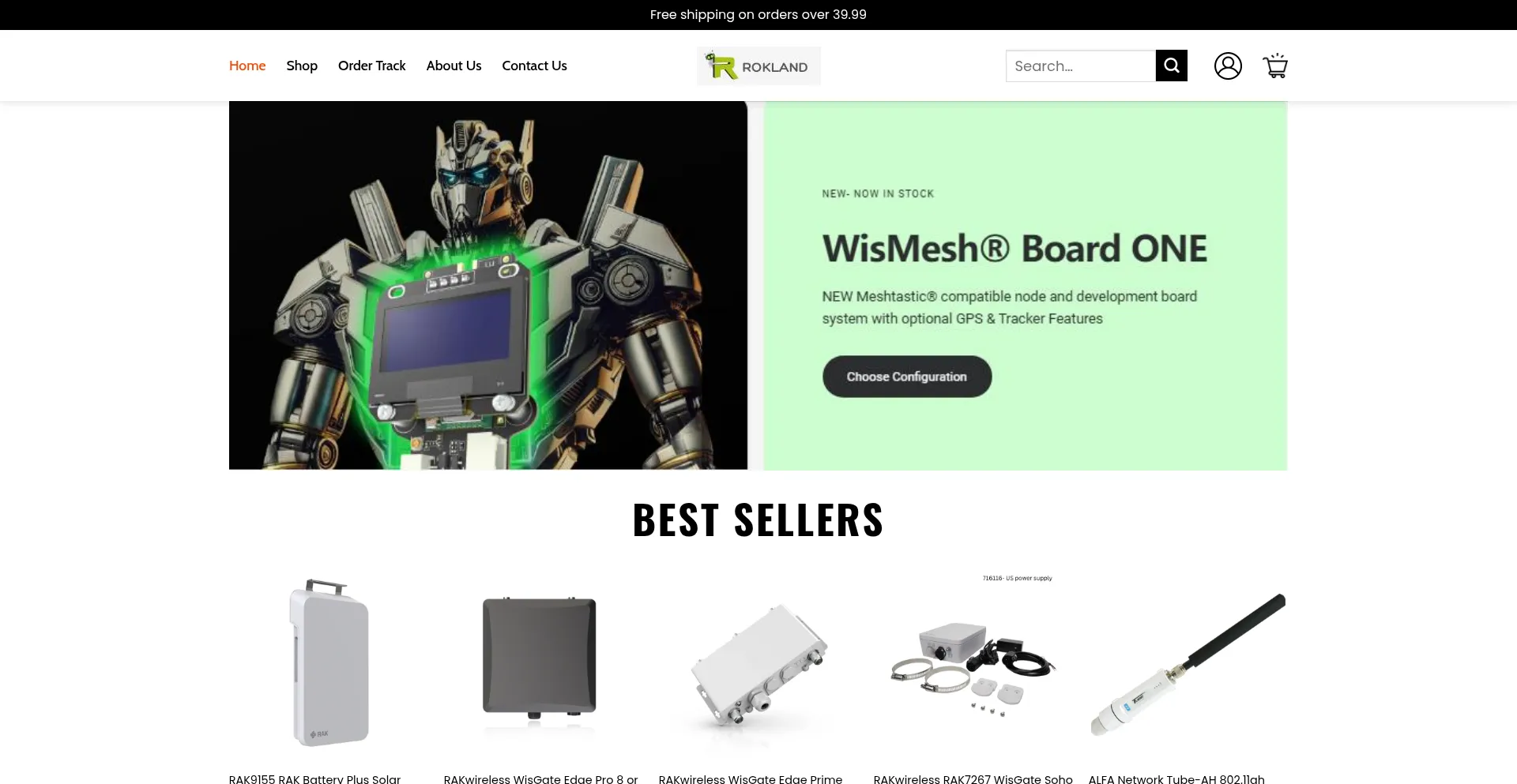 Website screenshot of Rokland-us.shop
