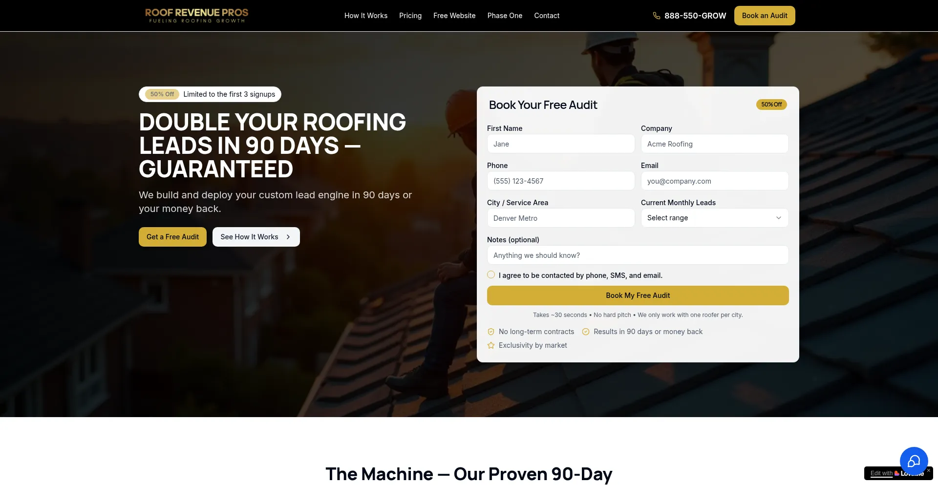 Roofrevenuepros.com Screenshot
