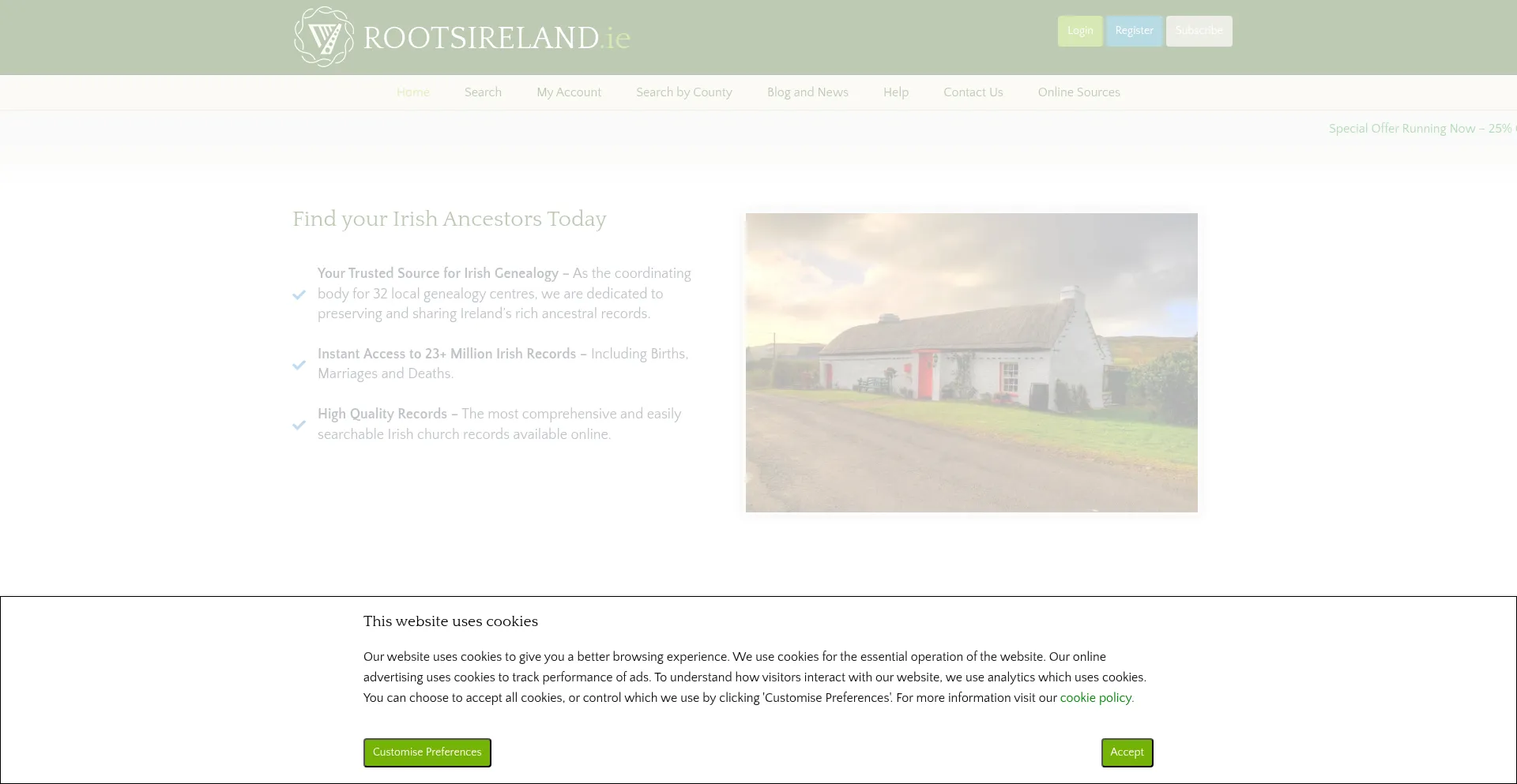Rootsireland.ie é Seguro e Confiável?