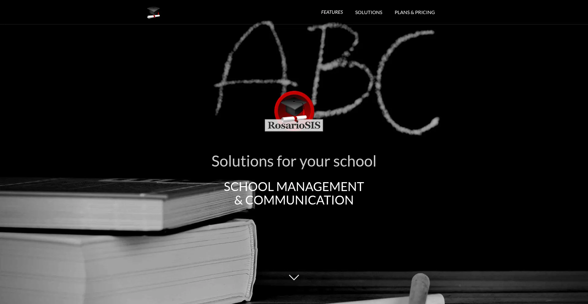 Website screenshot of Rosariosis.com