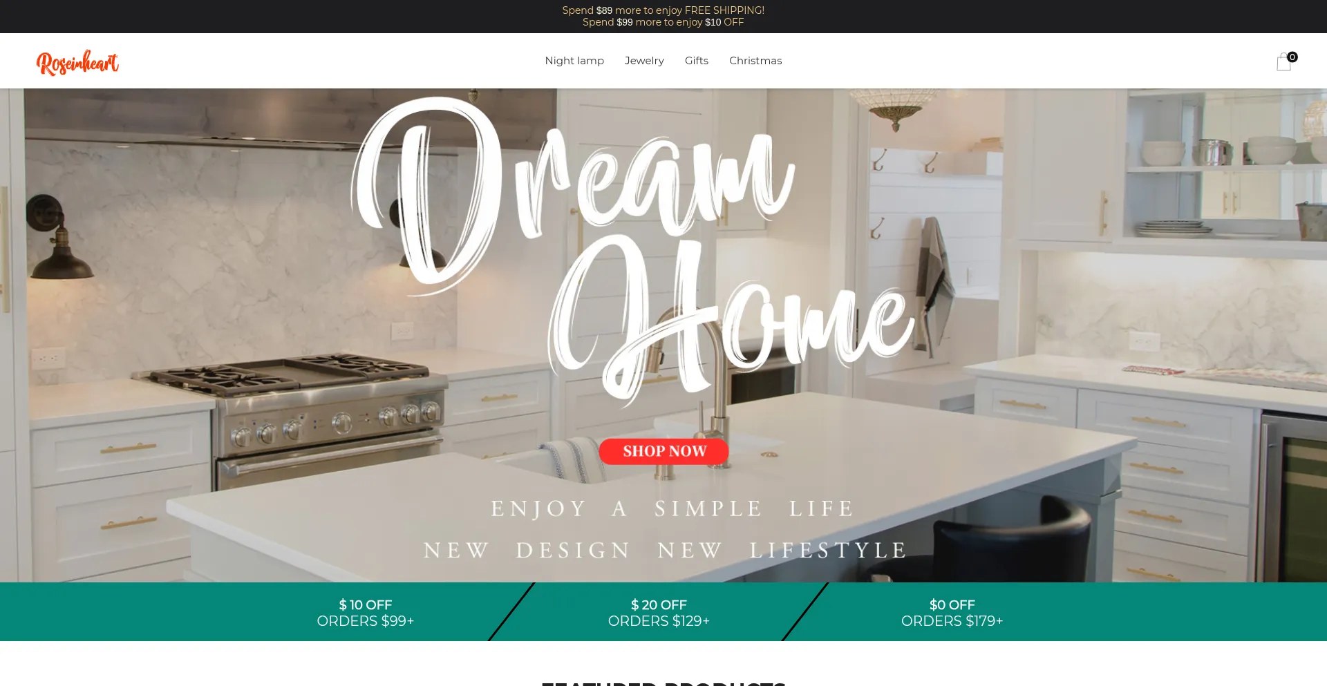 Website screenshot of Roseinheart.com
