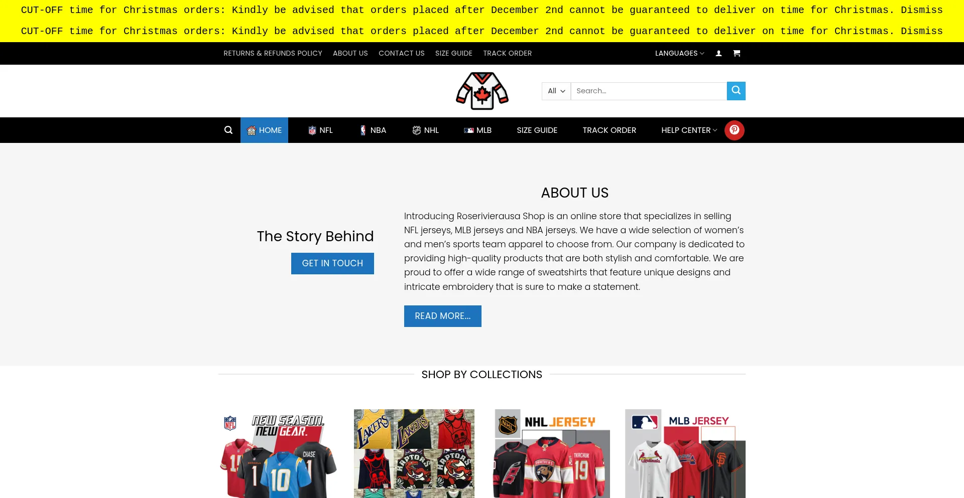 Website screenshot of Roserivierausa.com