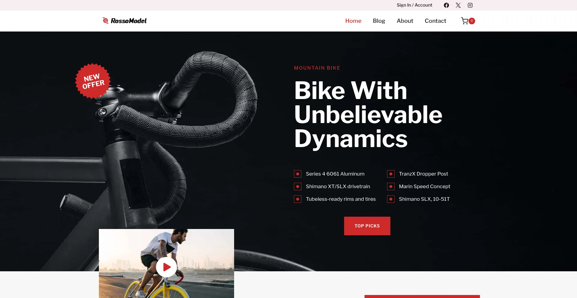 Website screenshot of Rossomodel.com