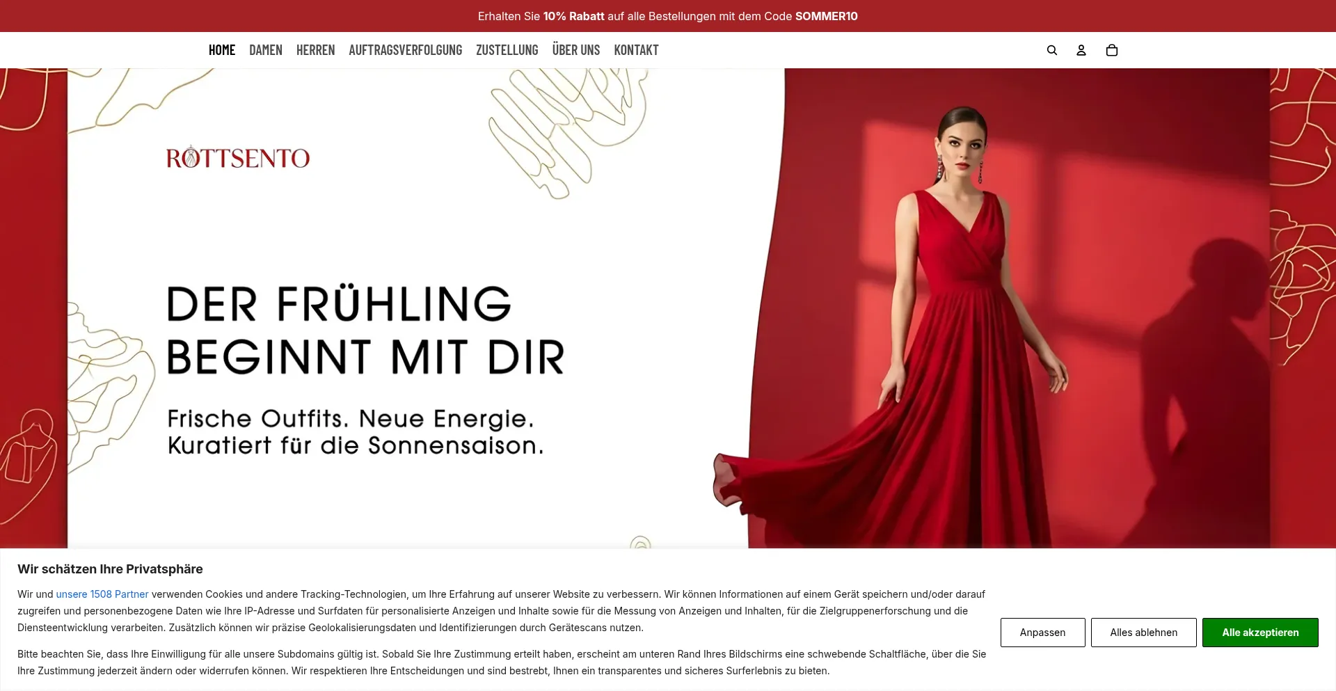 Website screenshot of Rottsento.com