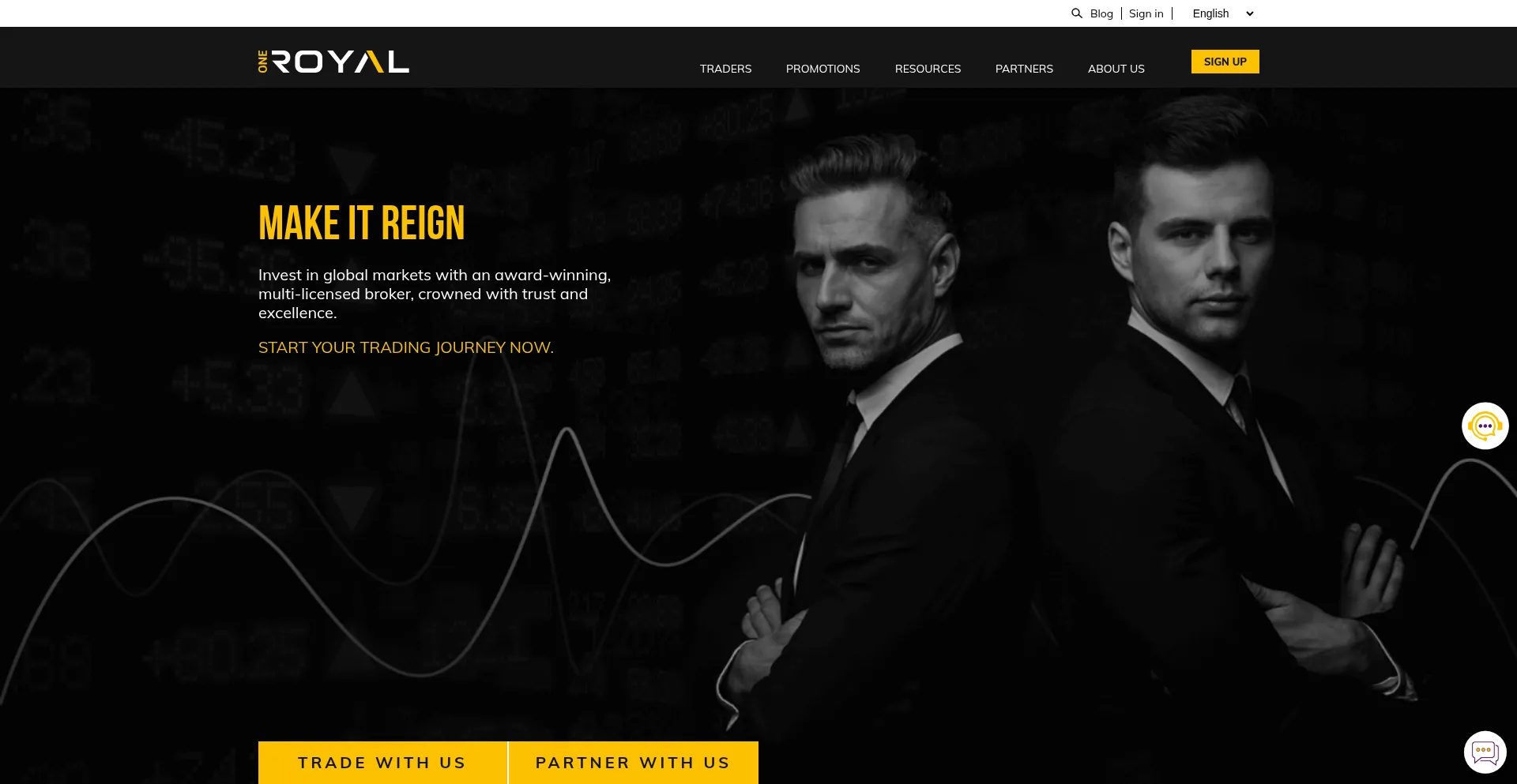 Website screenshot of Royal-fi.com