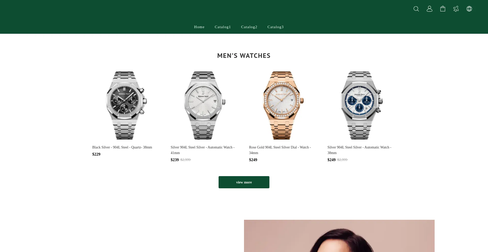 Website screenshot of Royswatches.com